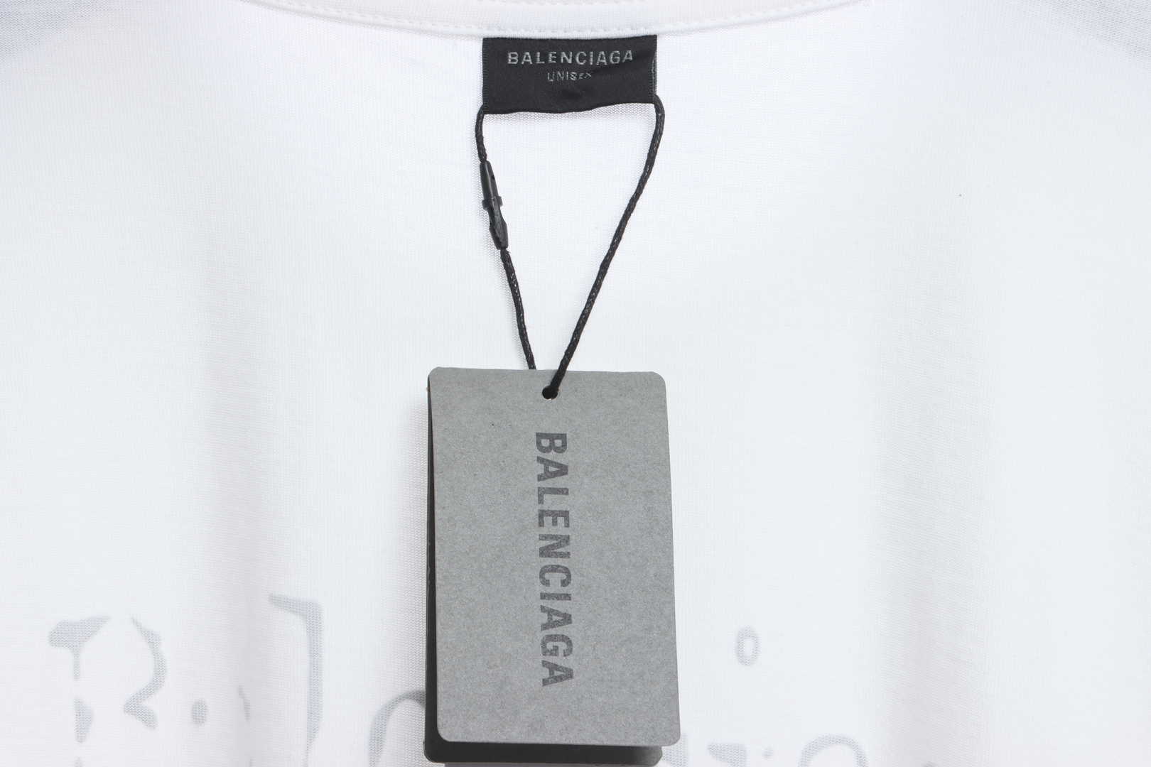 Balenciaga damaged coke wave short sleeves White