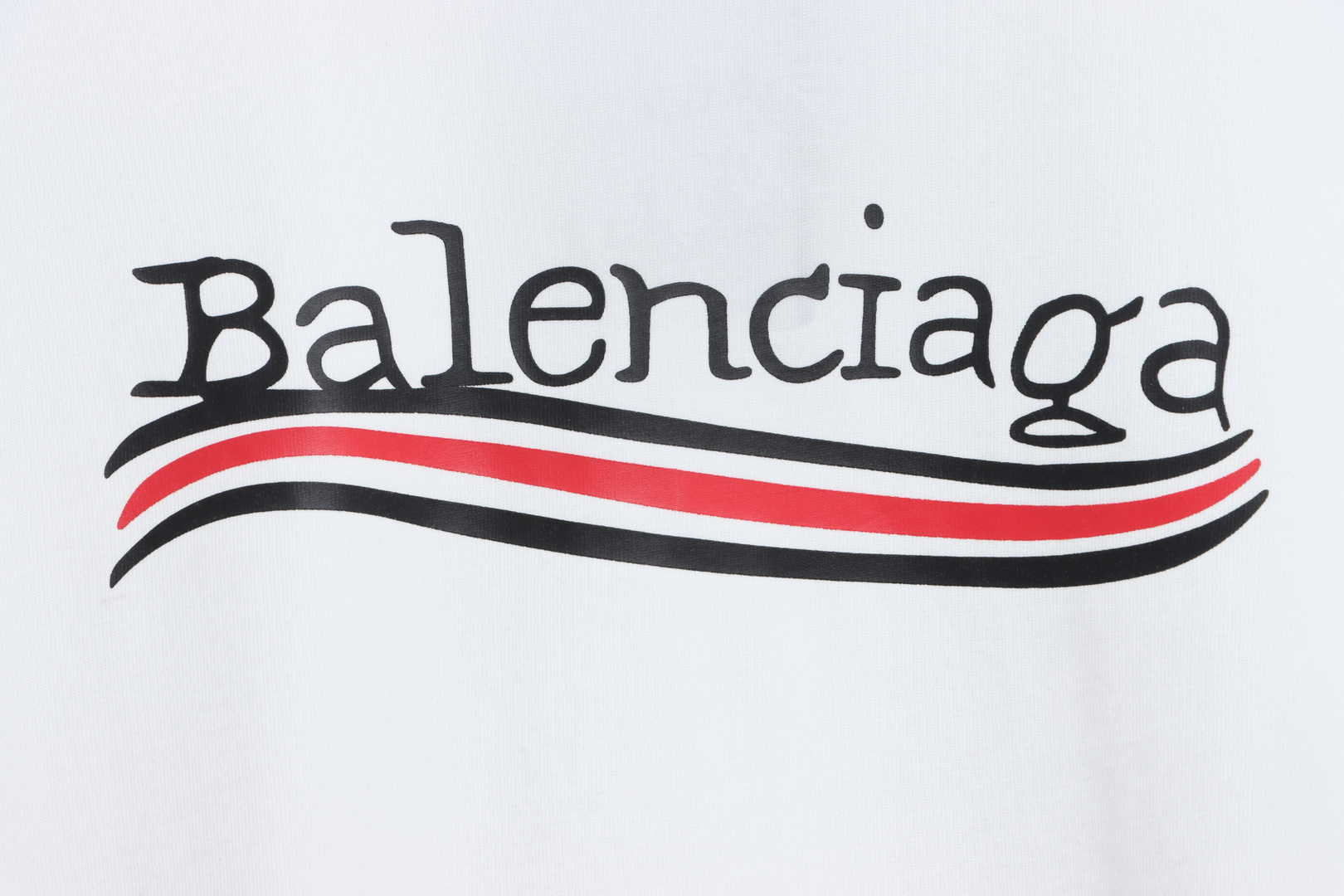 Balenciaga damaged coke wave short sleeves White