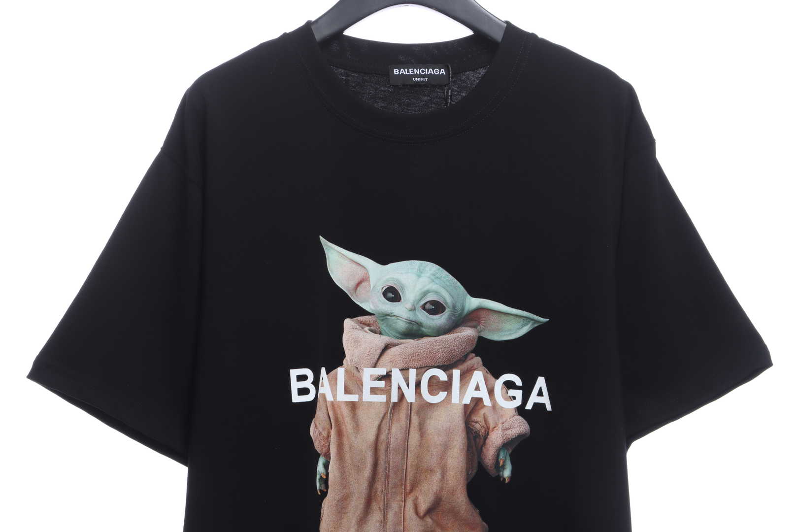 Balenciaga Yoda Baby Printed T Shirt Black