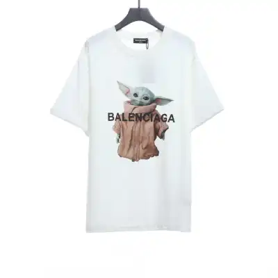 Balenciaga Darling Baby Printed Short Sleeve White 01