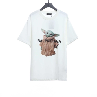 Balenciaga Darling Baby Printed Short Sleeve White 01