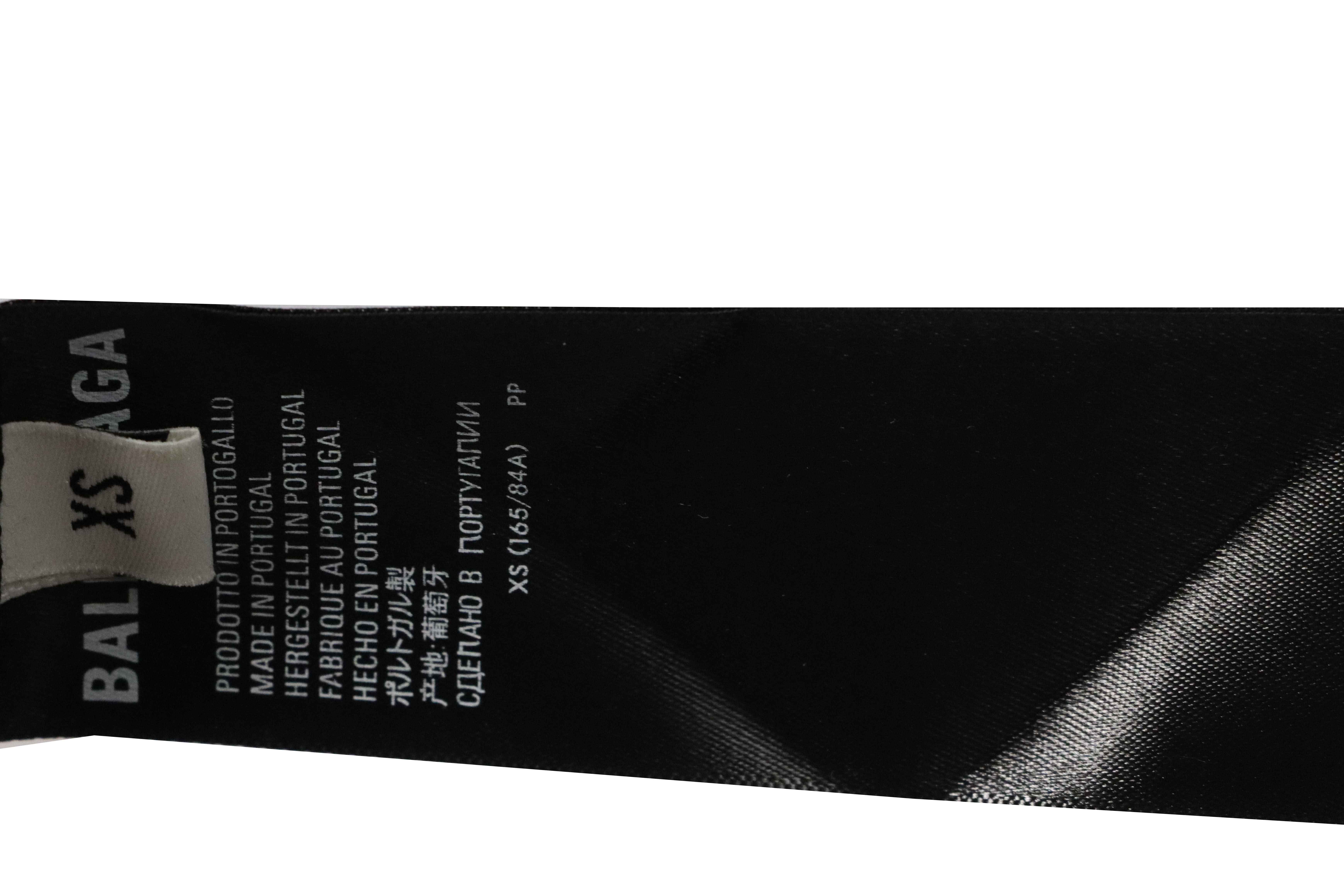 Balenciaga Distressed 1917 Wheat Ear Short Sleeves Black and Gray