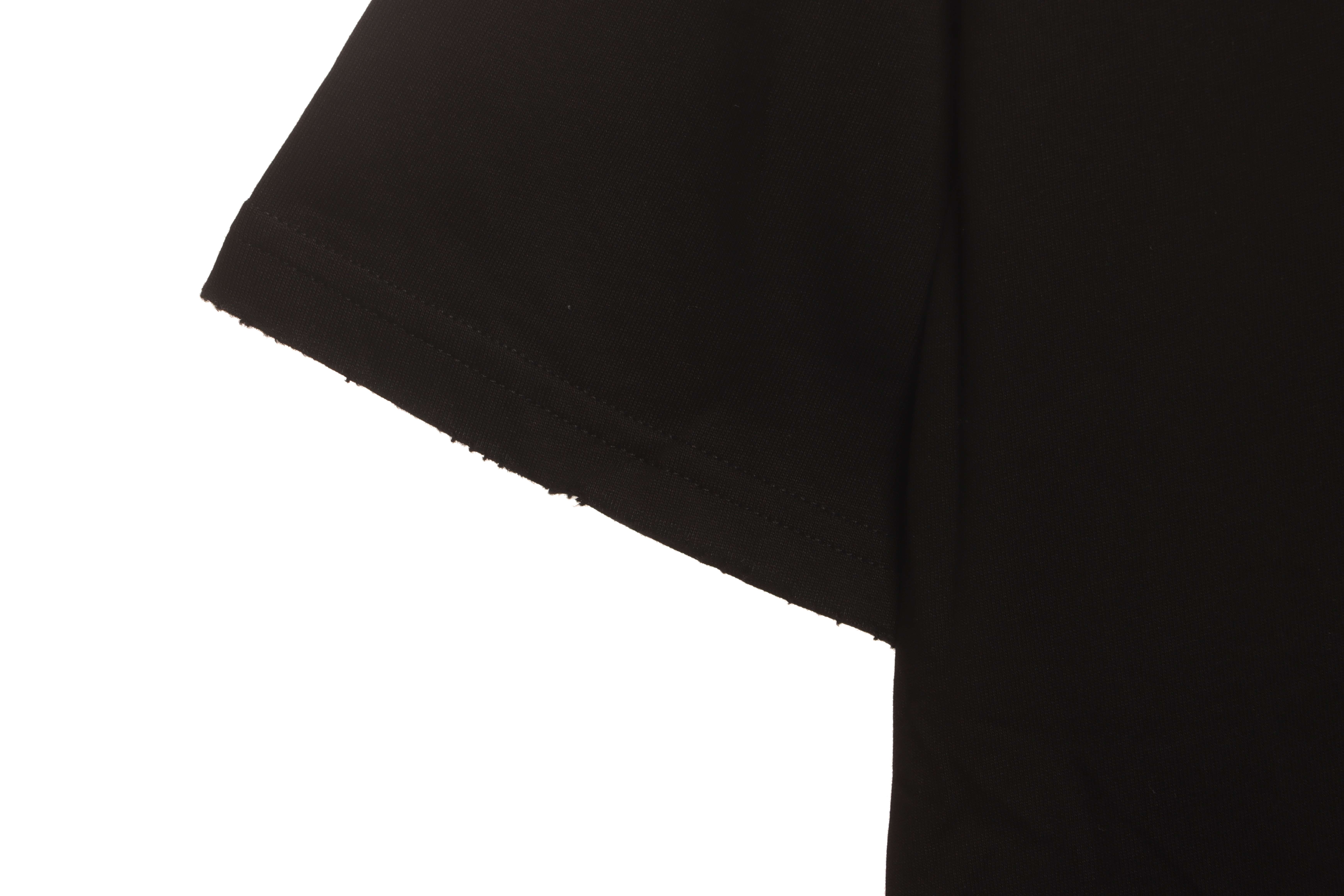 Balenciaga distressed short sleeves black