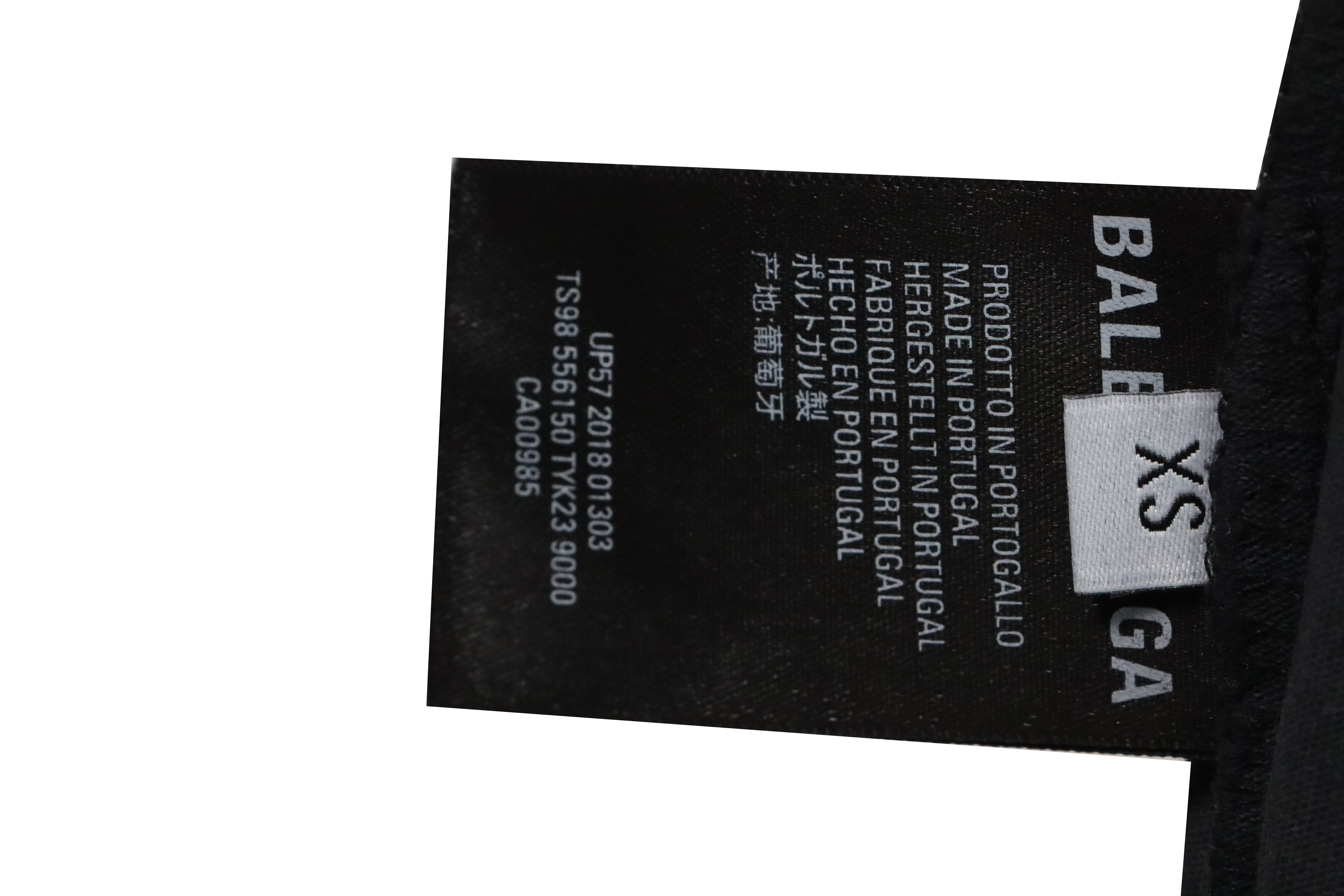 Balenciaga distressed short sleeves grey