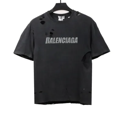 Balenciaga distressed short sleeves grey 01