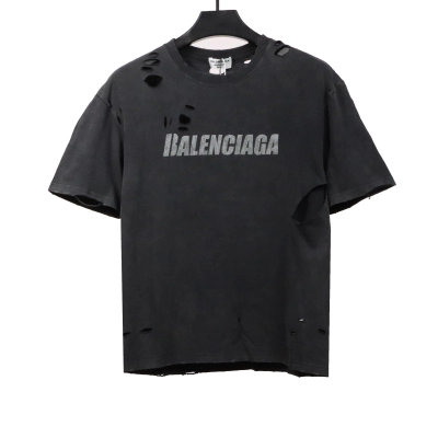 Balenciaga distressed short sleeves grey 01