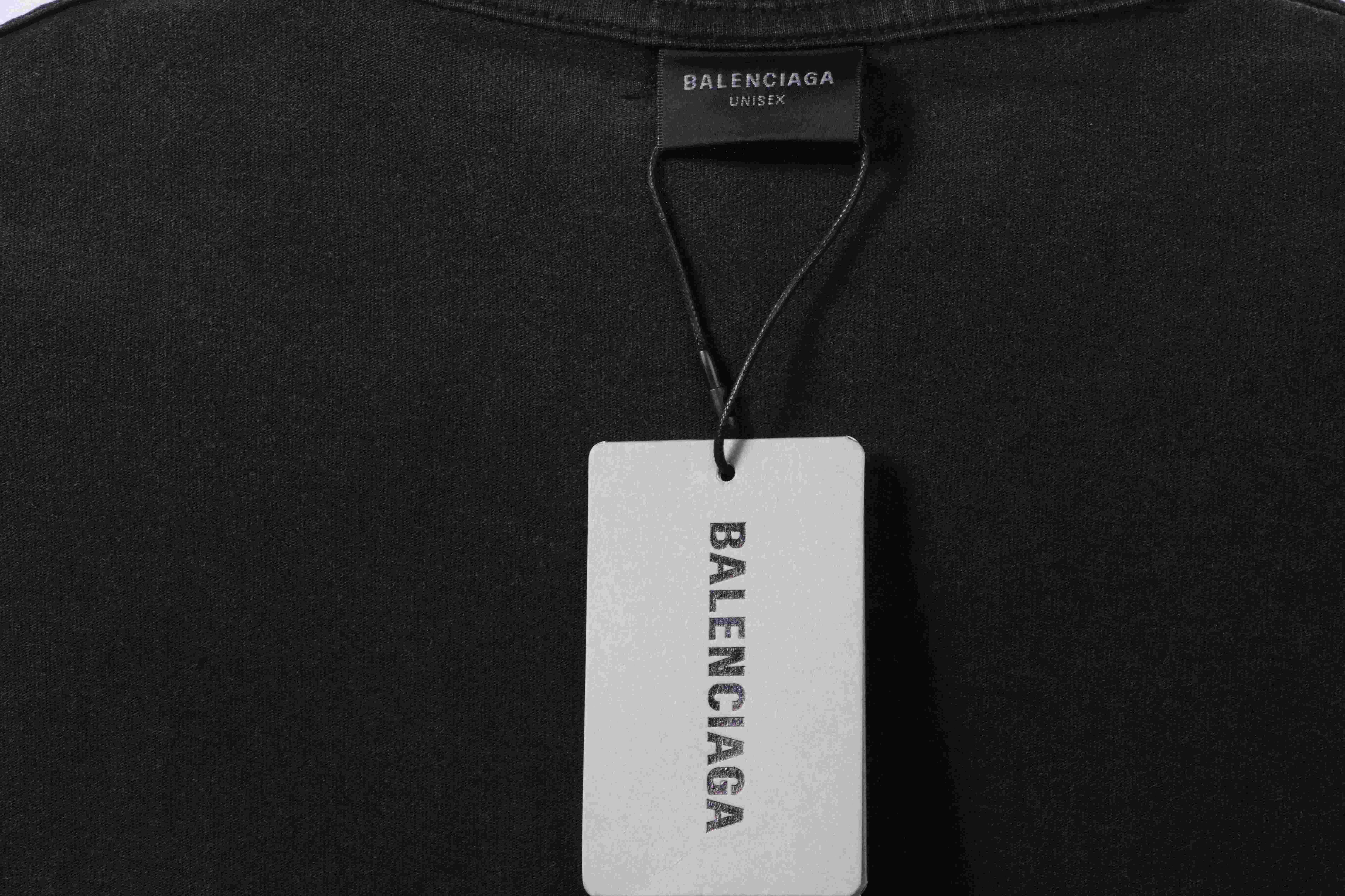 Balenciaga distressed washed surf vest black