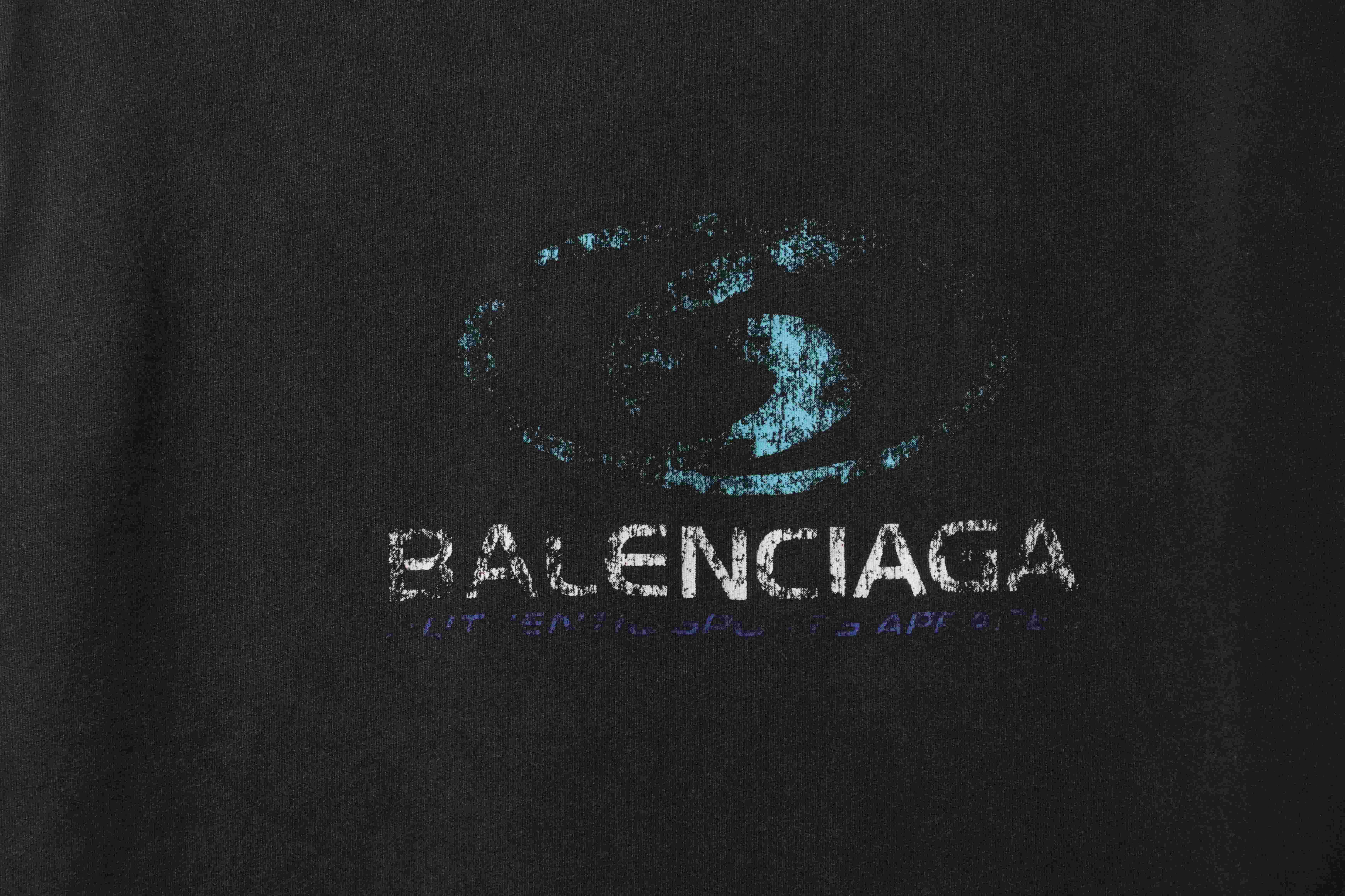 Balenciaga distressed washed surf vest black