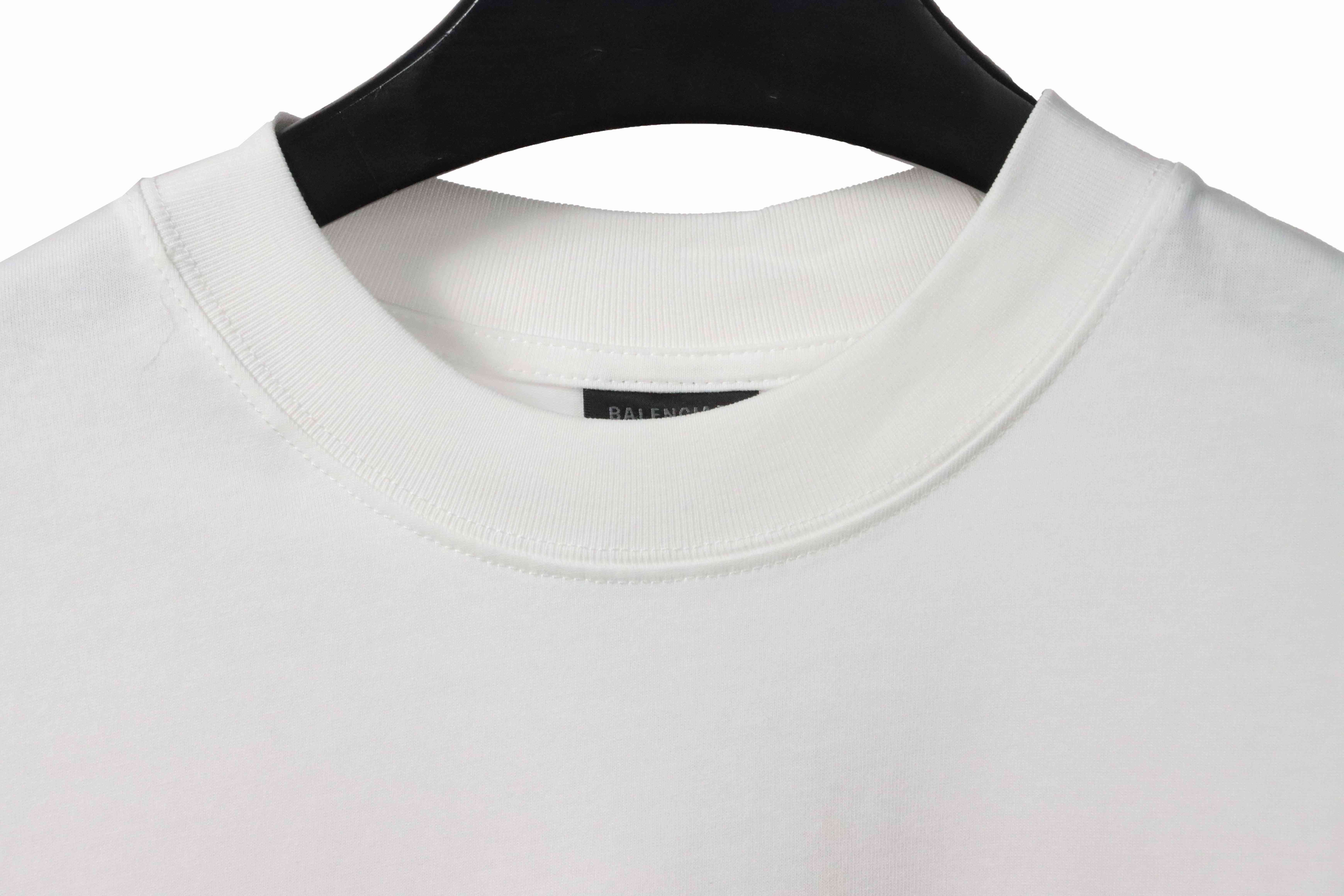 Balenciaga double B printed short sleeves White