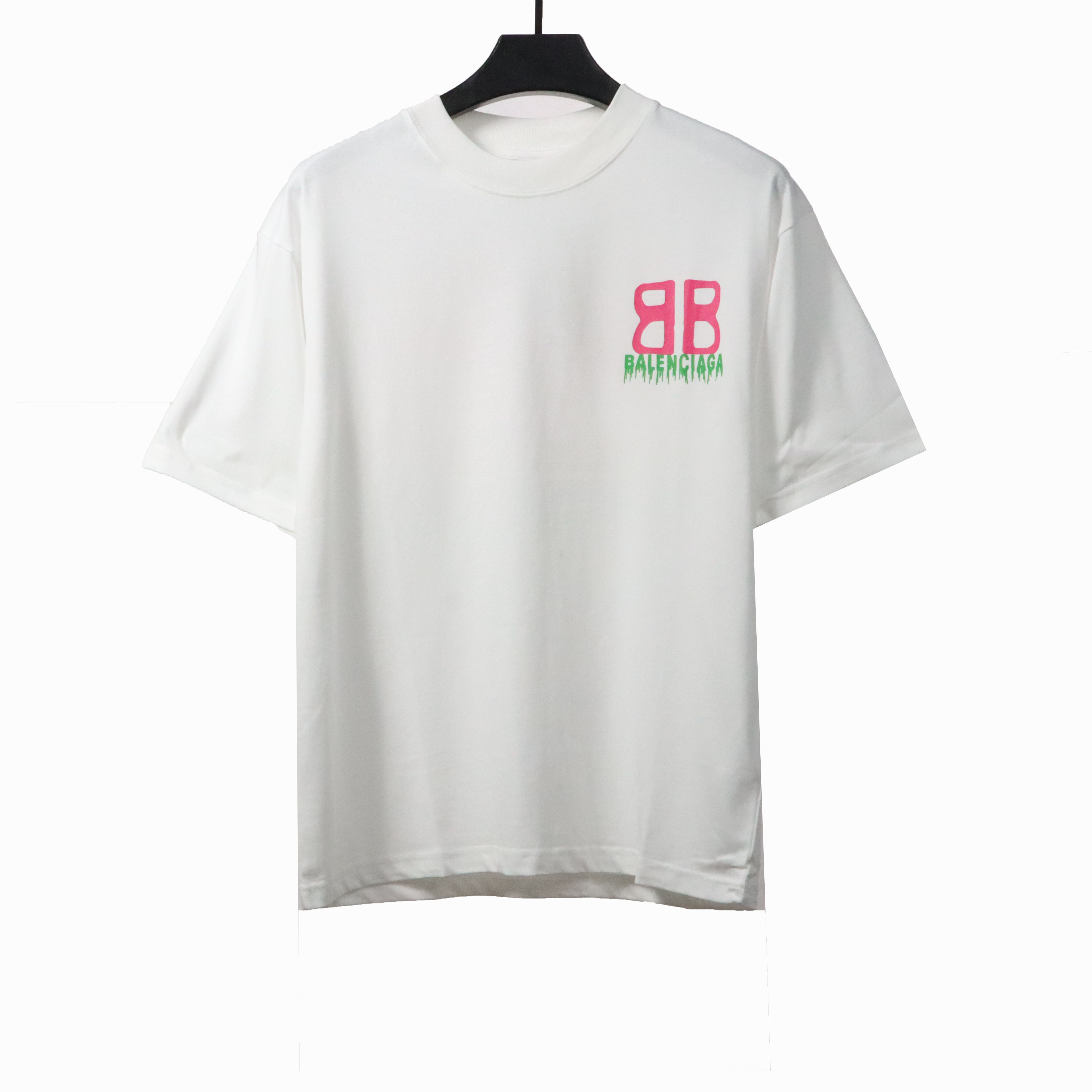 Balenciaga double B printed short sleeves White