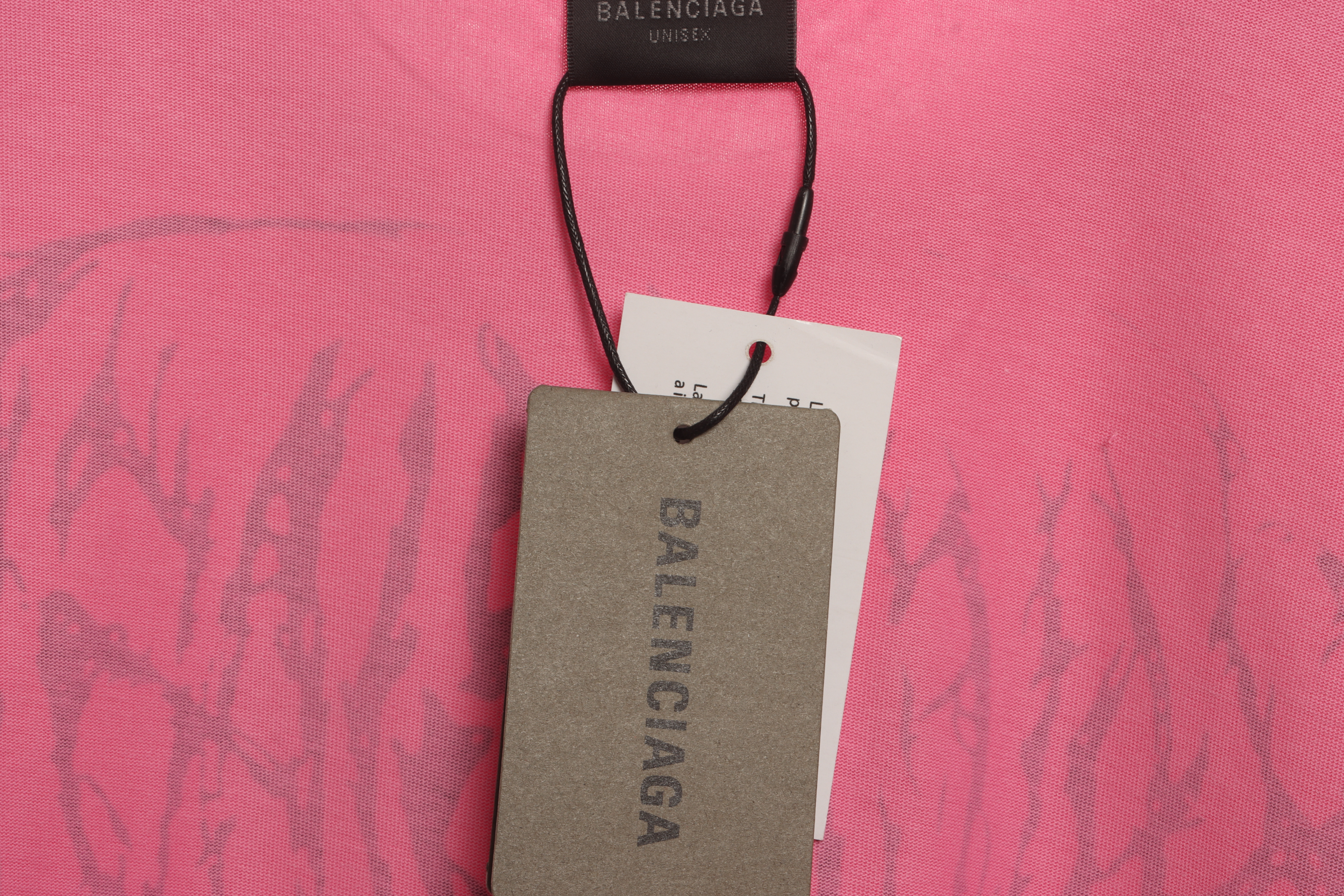 Balenciaga Dragon Year Limited Edition Graffiti Letters T-shirt Pink