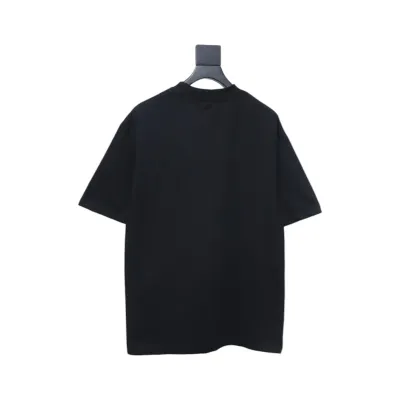 Balenciaga ebay brushed embroidered short sleeves black 02