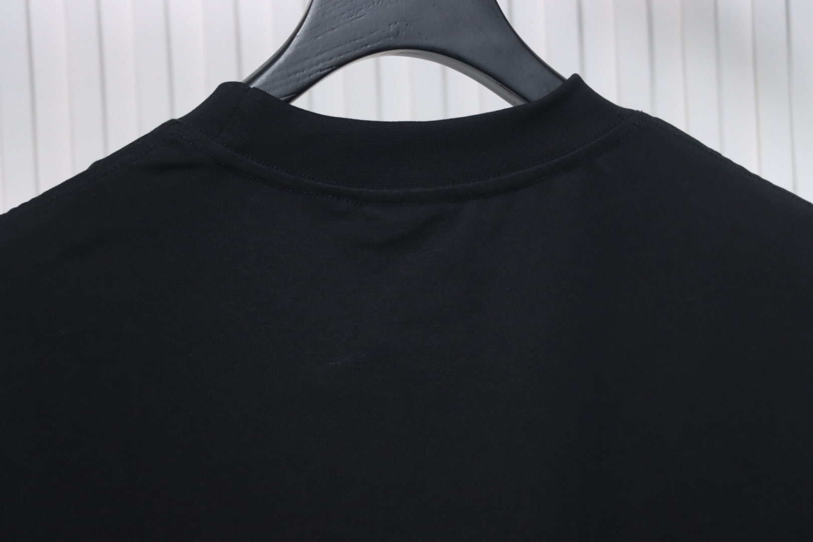 Balenciaga ebay brushed embroidered short sleeves black