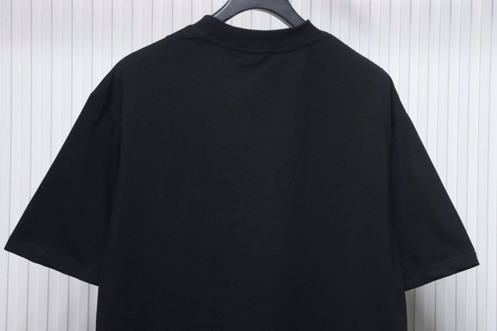Balenciaga ebay brushed embroidered short sleeves black