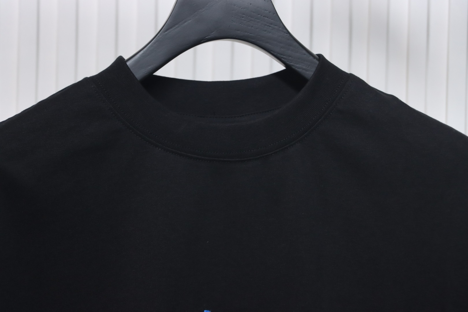 Balenciaga ebay brushed embroidered short sleeves black