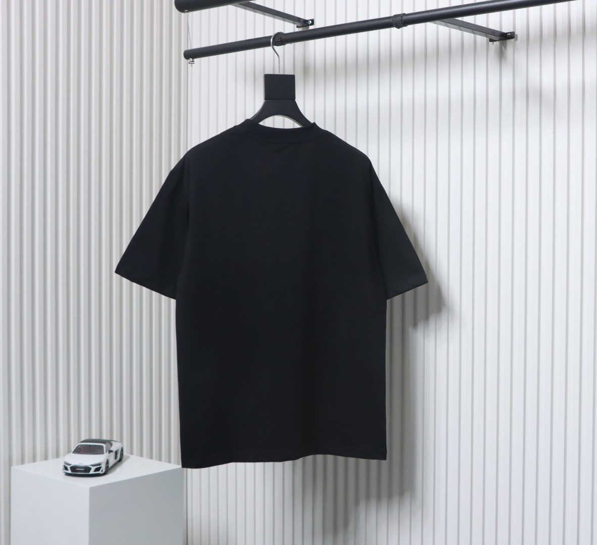 Balenciaga ebay brushed embroidered short sleeves black