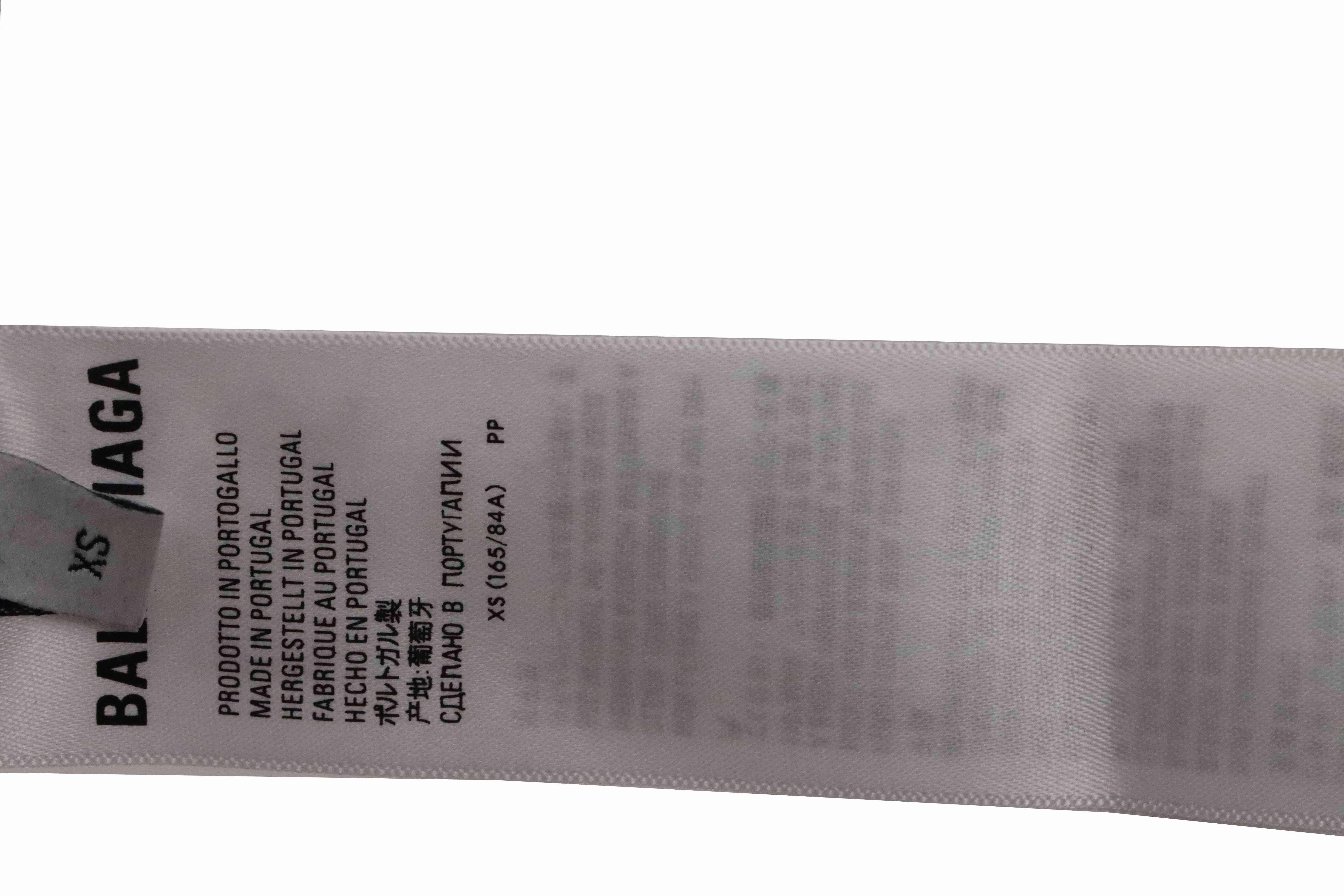 Balenciaga Eco-friendly Paper Bag Printed Short Sleeve White