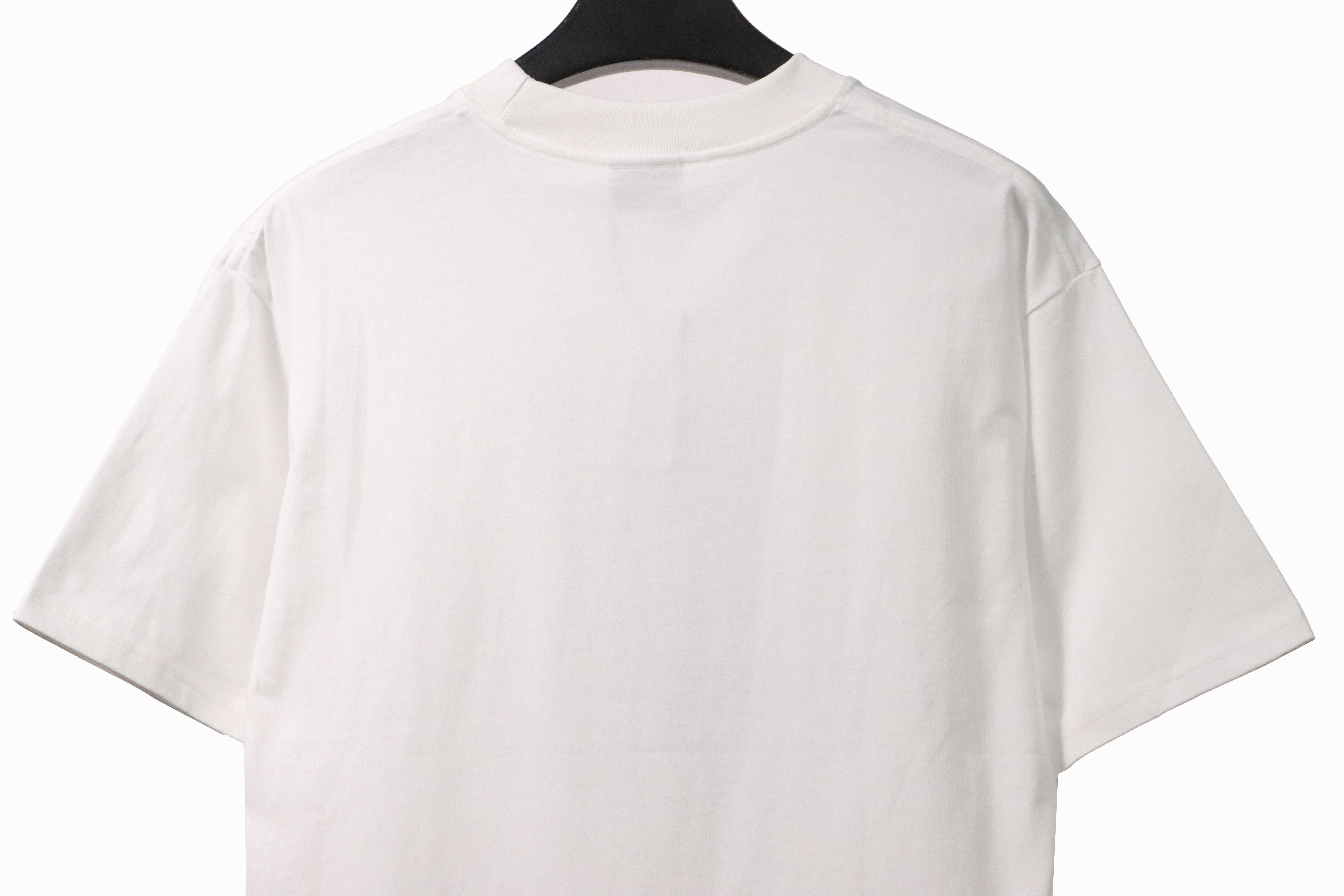 Balenciaga Eco-friendly Paper Bag Printed Short Sleeve White