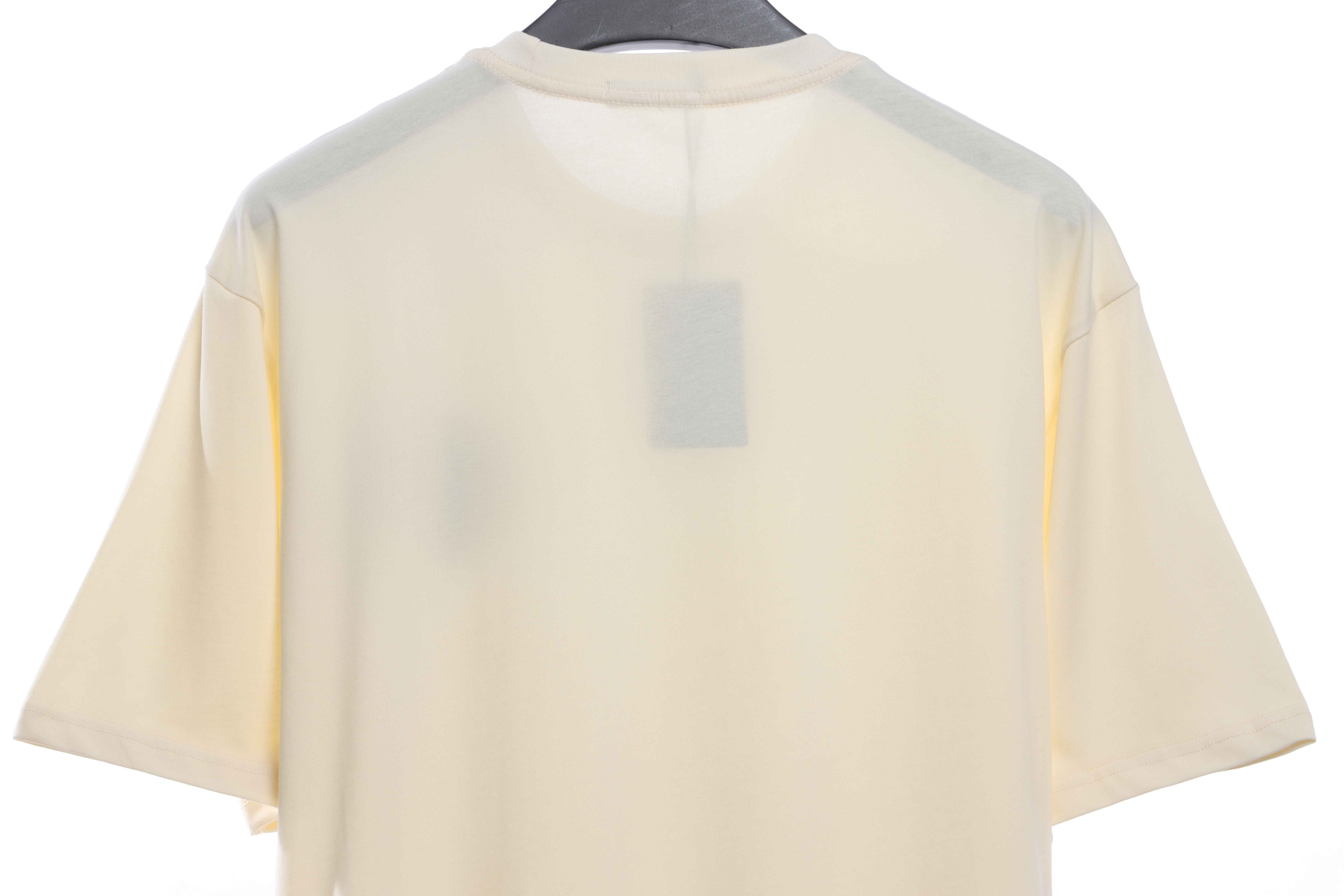 Balenciaga embroidered scissors and wheat ears LOGO short sleeve