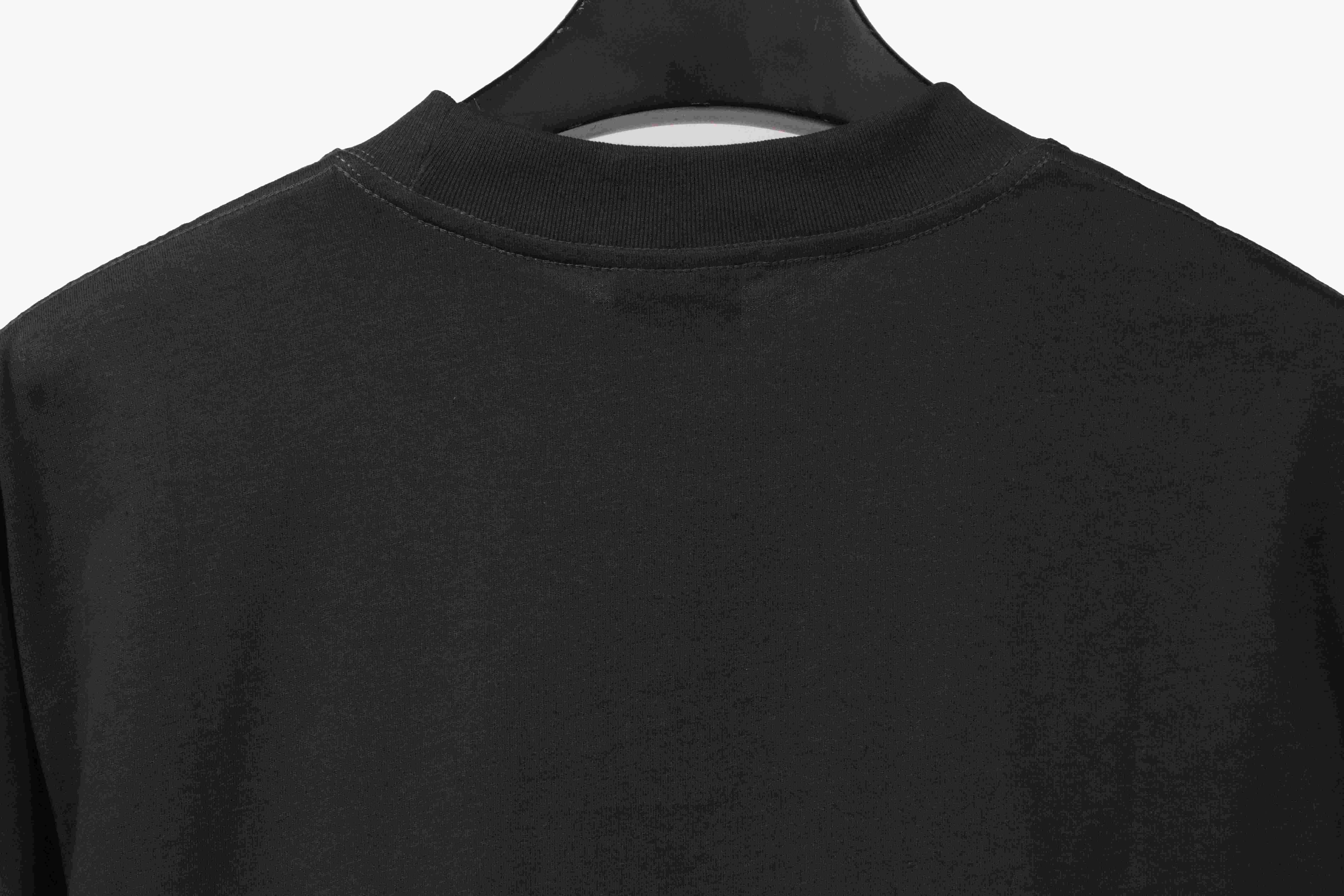 Balenciaga fuzzy cola print short-sleeves dark blue