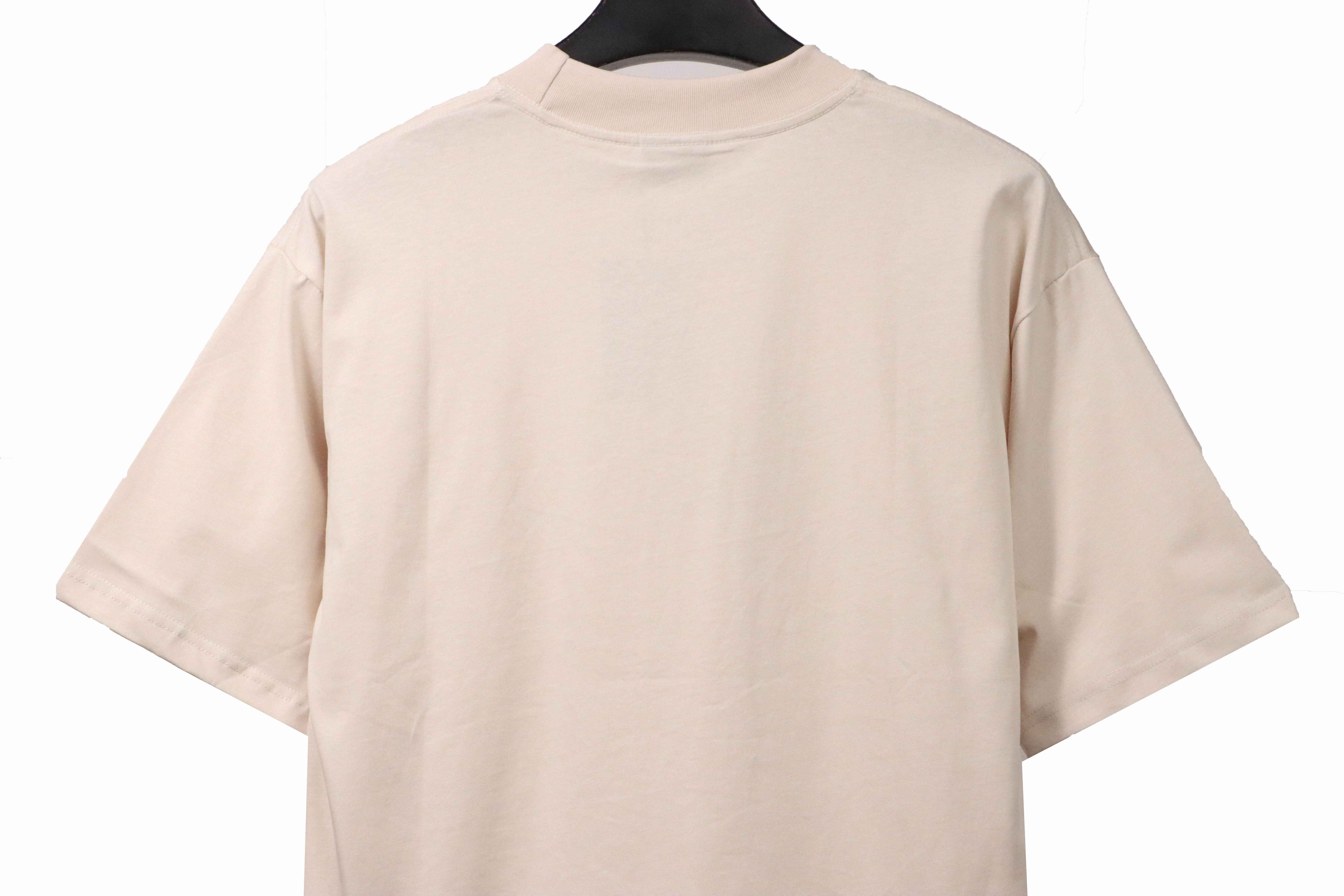 Balenciaga fuzzy cola print short-sleeves White