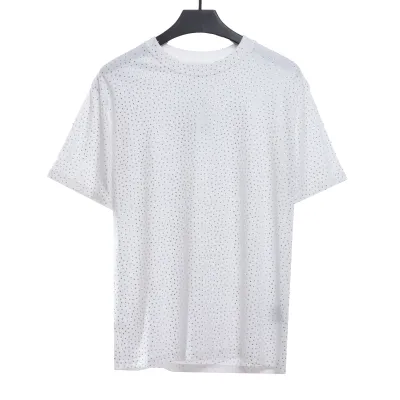 Balenciaga Gypsophila hot diamond distressed short sleeves white 01