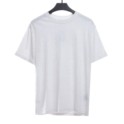 Balenciaga Gypsophila hot diamond distressed short sleeves white 01