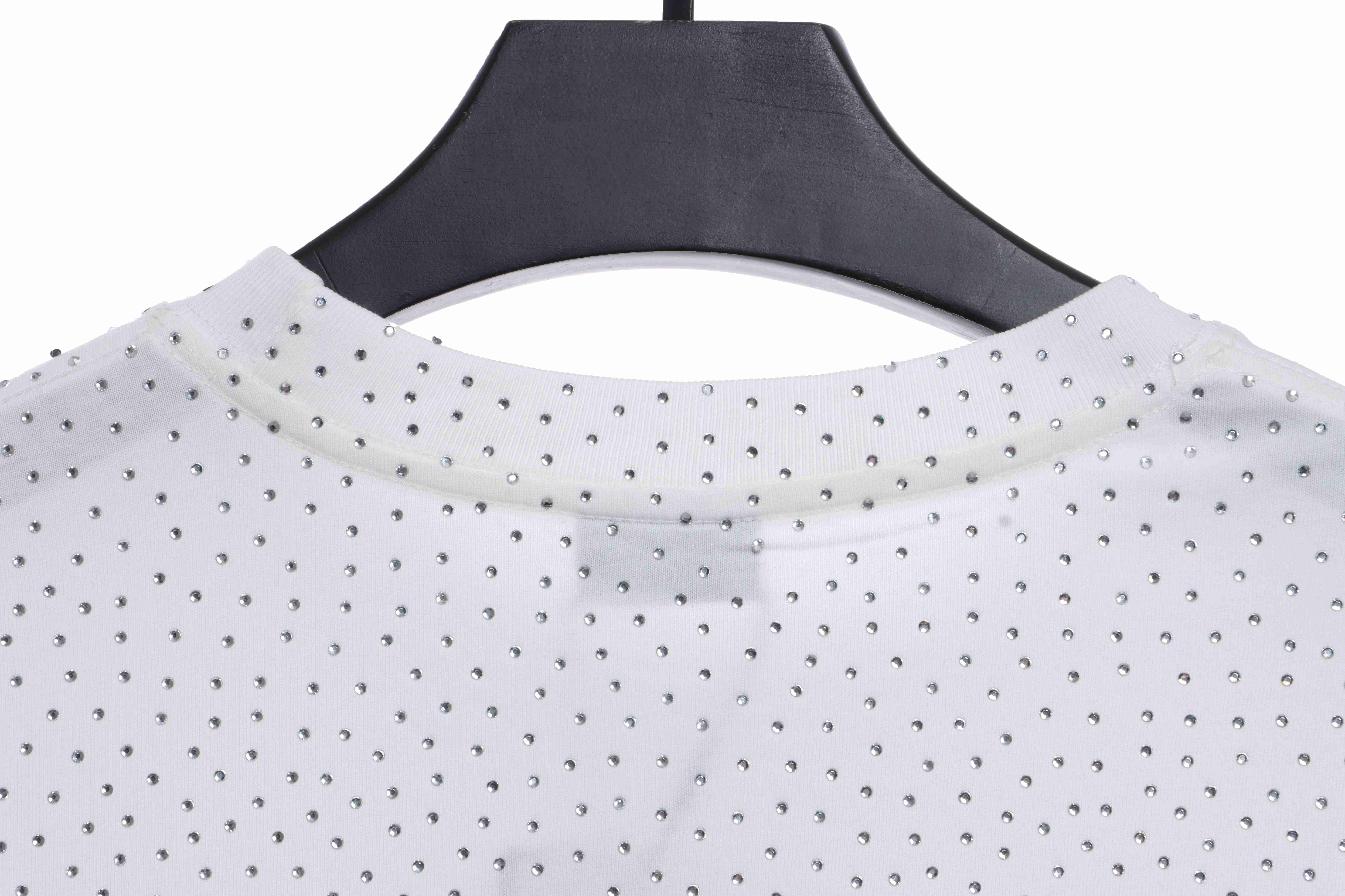 Balenciaga Gypsophila hot diamond distressed short sleeves white