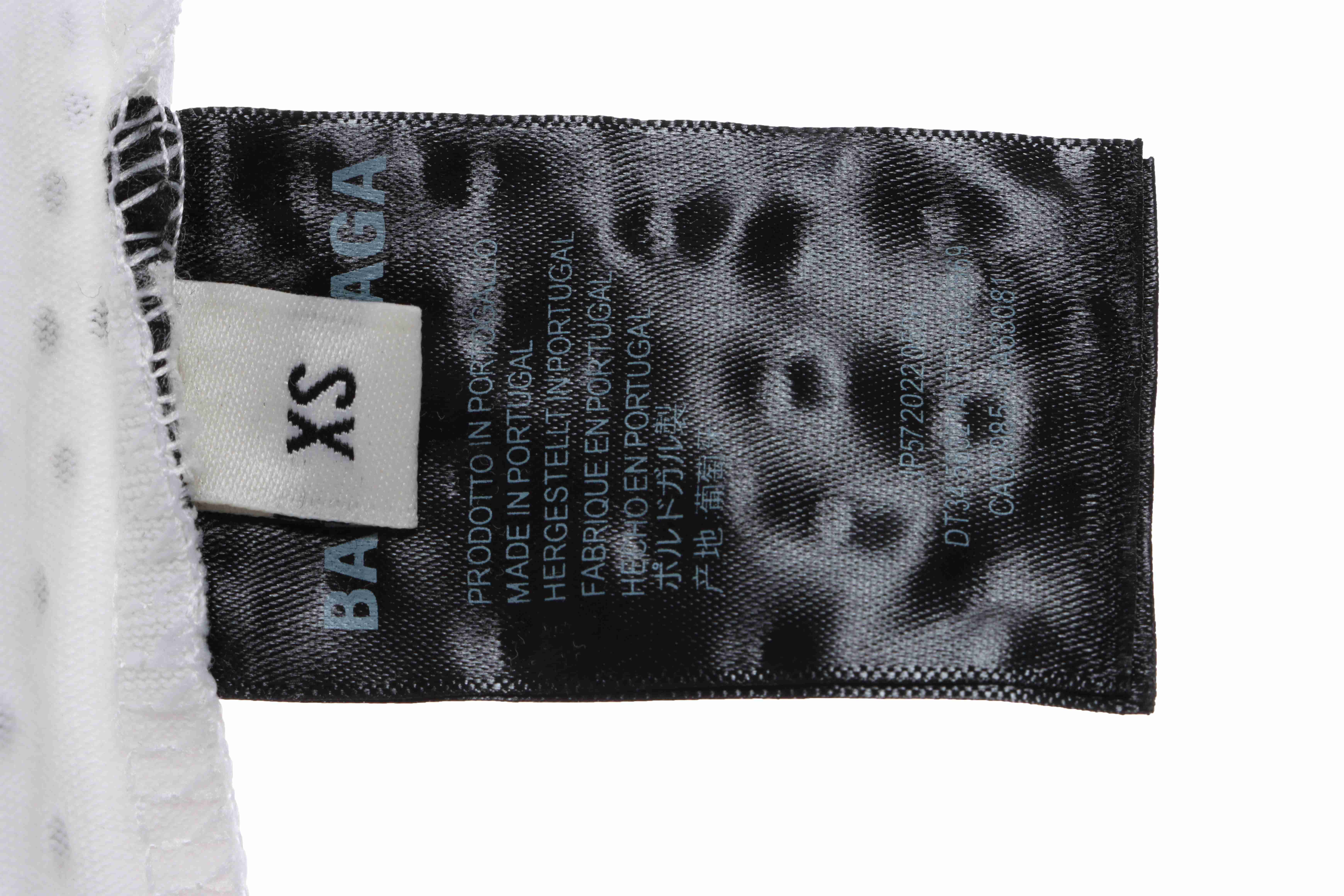 Balenciaga Gypsophila hot diamond distressed short sleeves white