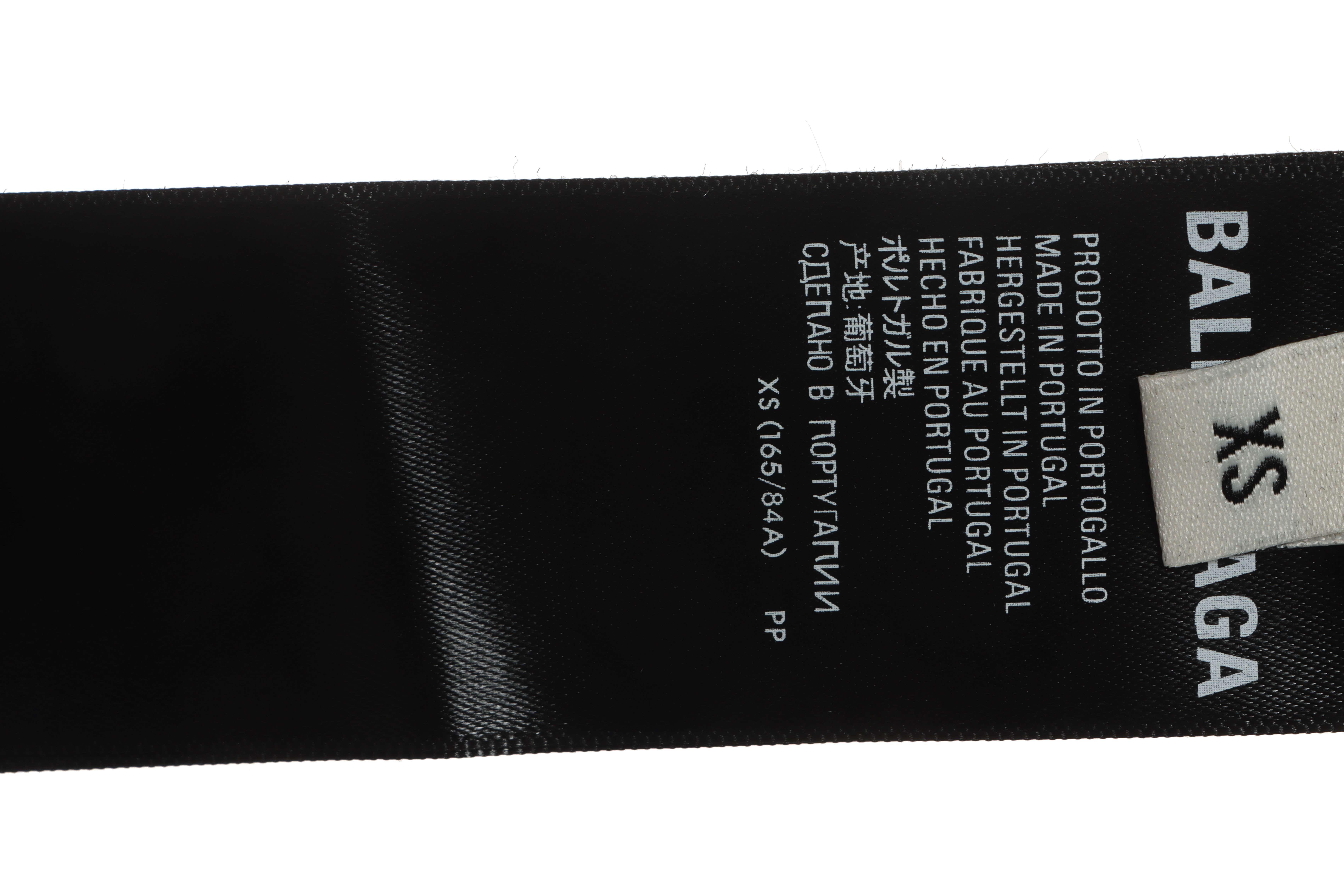 Balenciaga hem signature patch short sleeve black