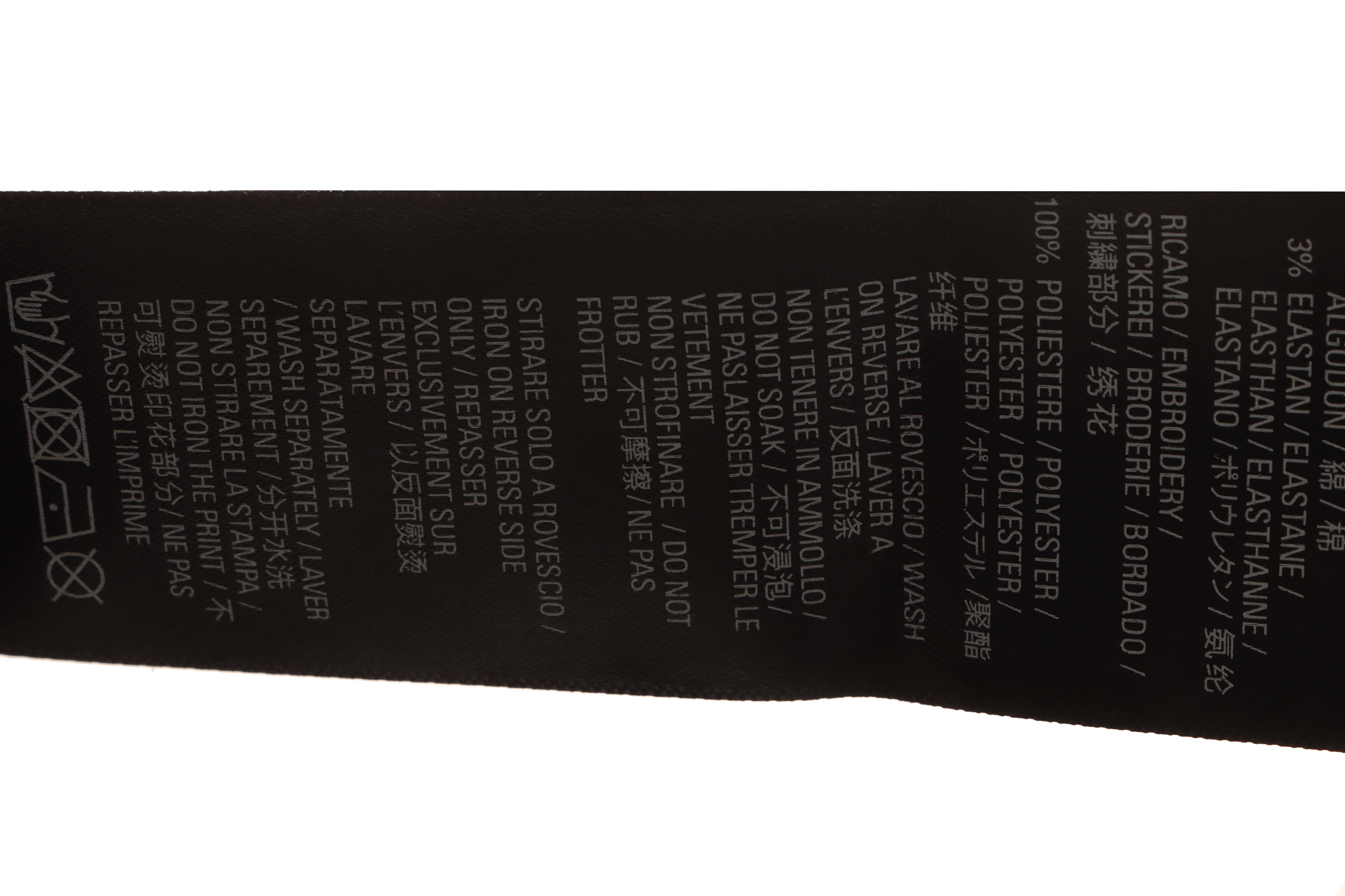 Balenciaga hem signature patch short sleeve black