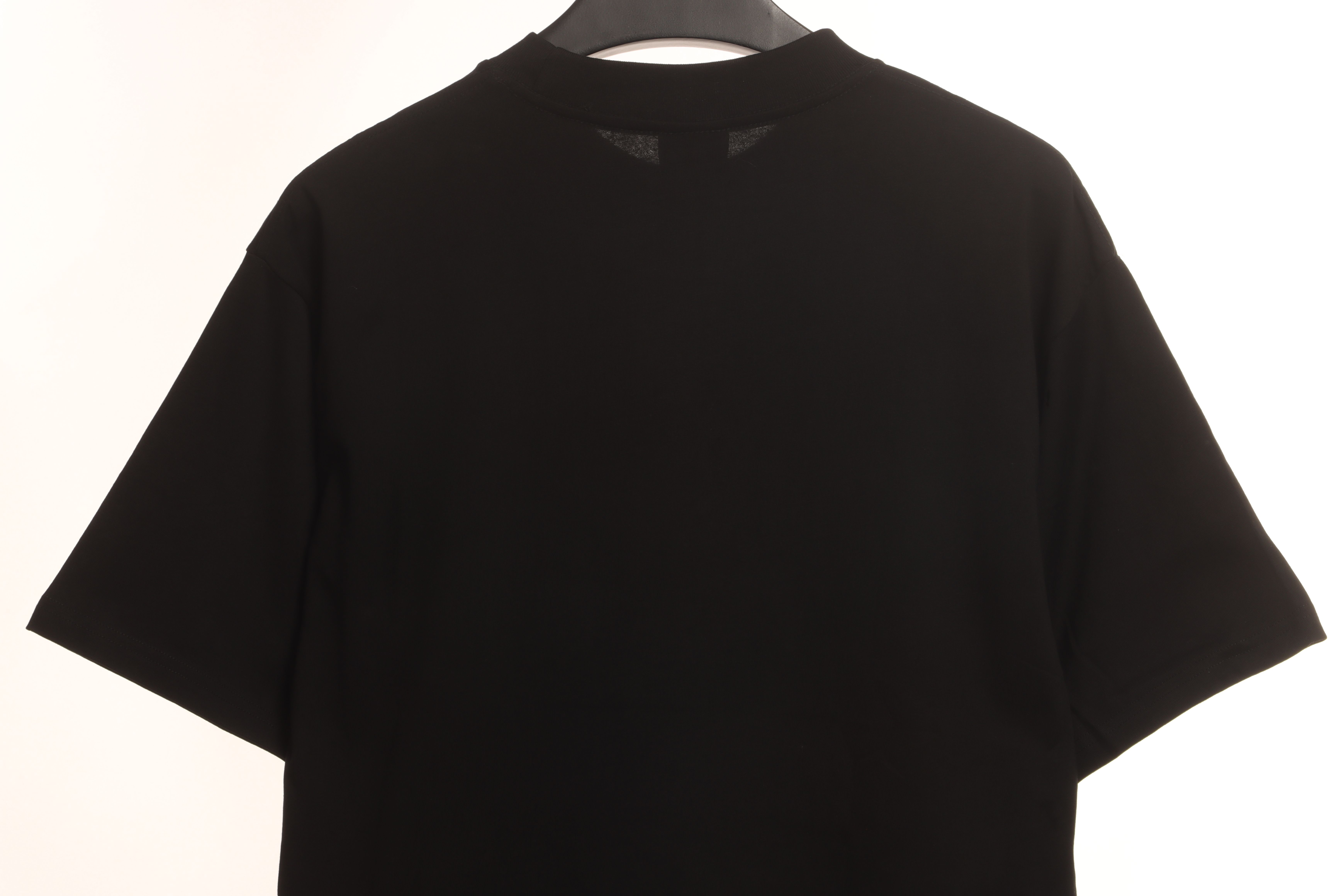 Balenciaga hem signature patch short sleeve black