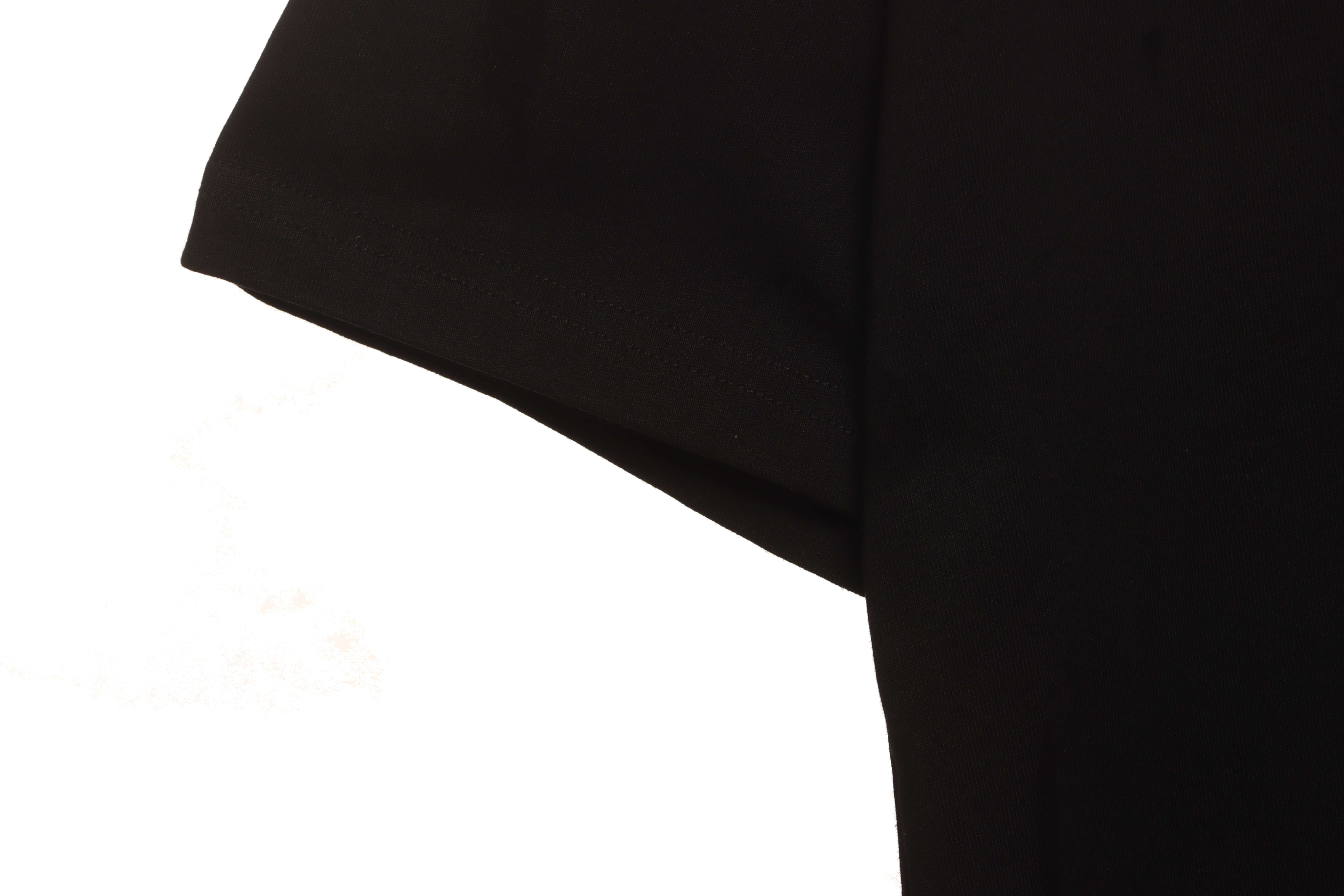 Balenciaga hem signature patch short sleeve black