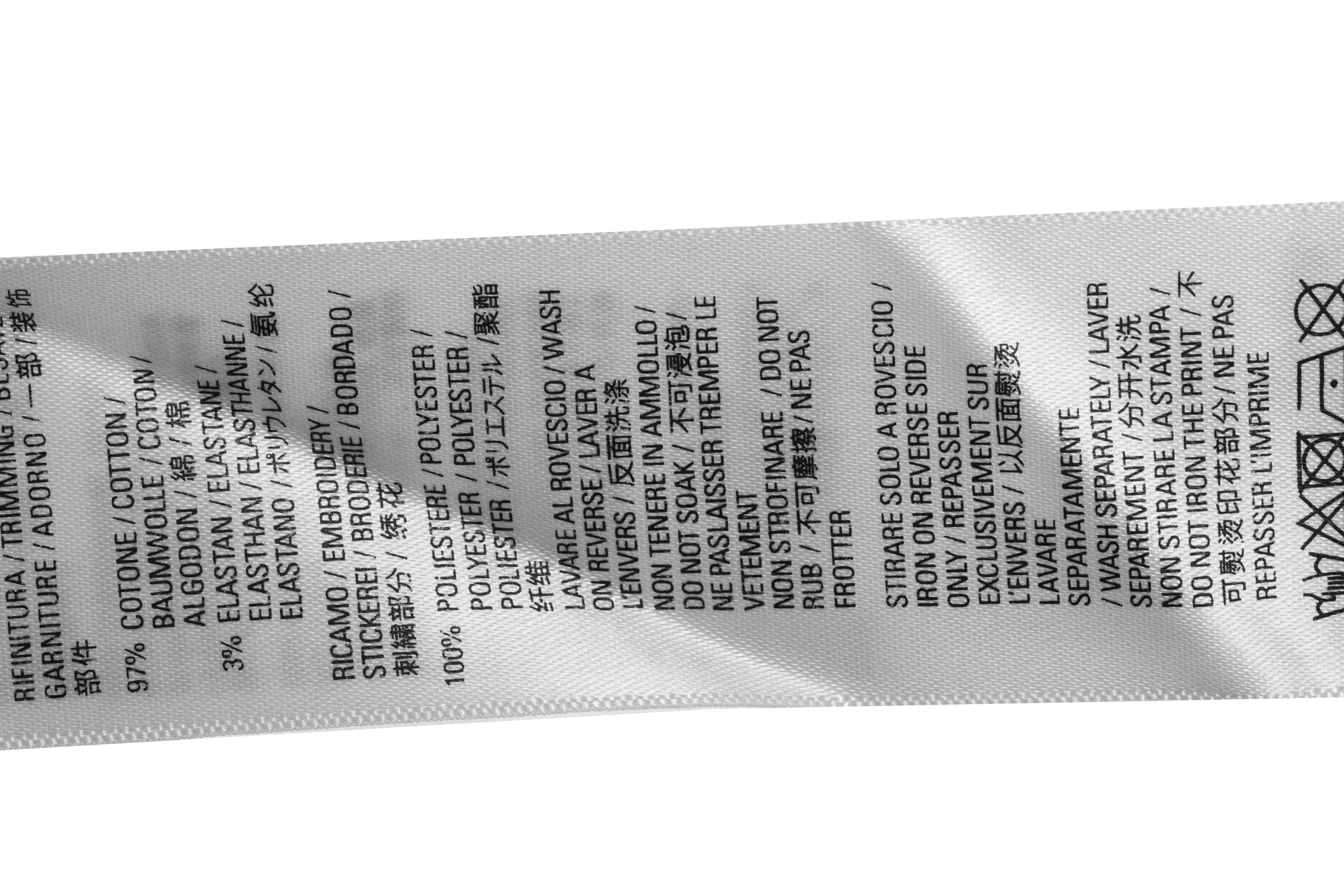 Balenciaga hem signature patch short sleeve white