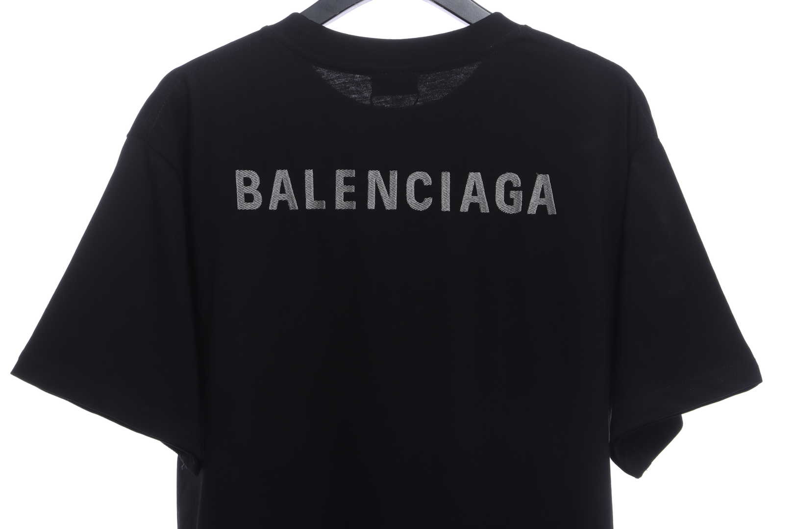 Balenciaga Koala Embroidered Logo Short Sleeve Black