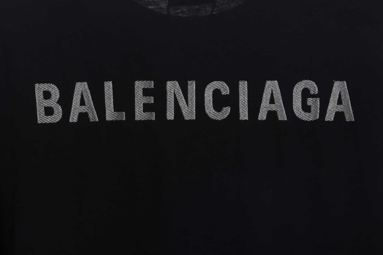 Balenciaga Koala Embroidered Logo Short Sleeve Black
