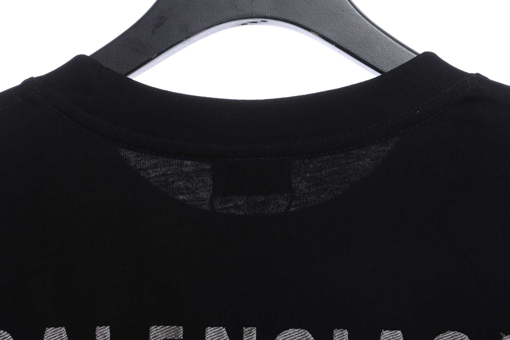 Balenciaga Koala Embroidered Logo Short Sleeve Black