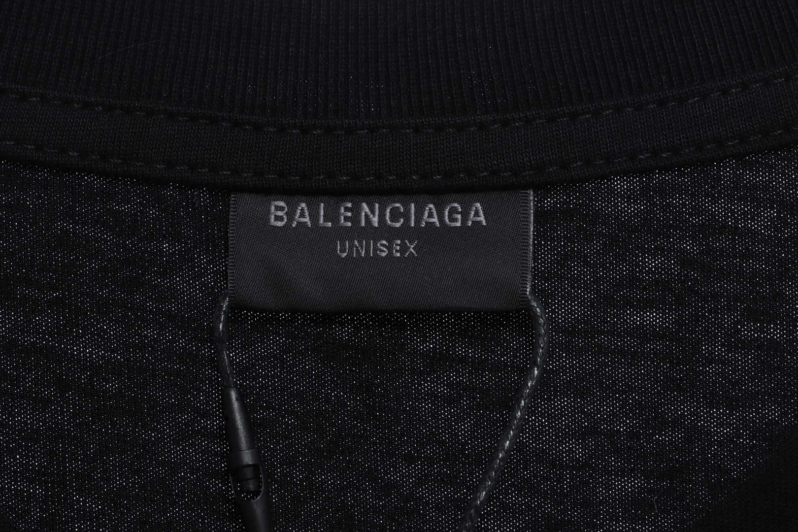 Balenciaga Koala Embroidered Logo Short Sleeve Black