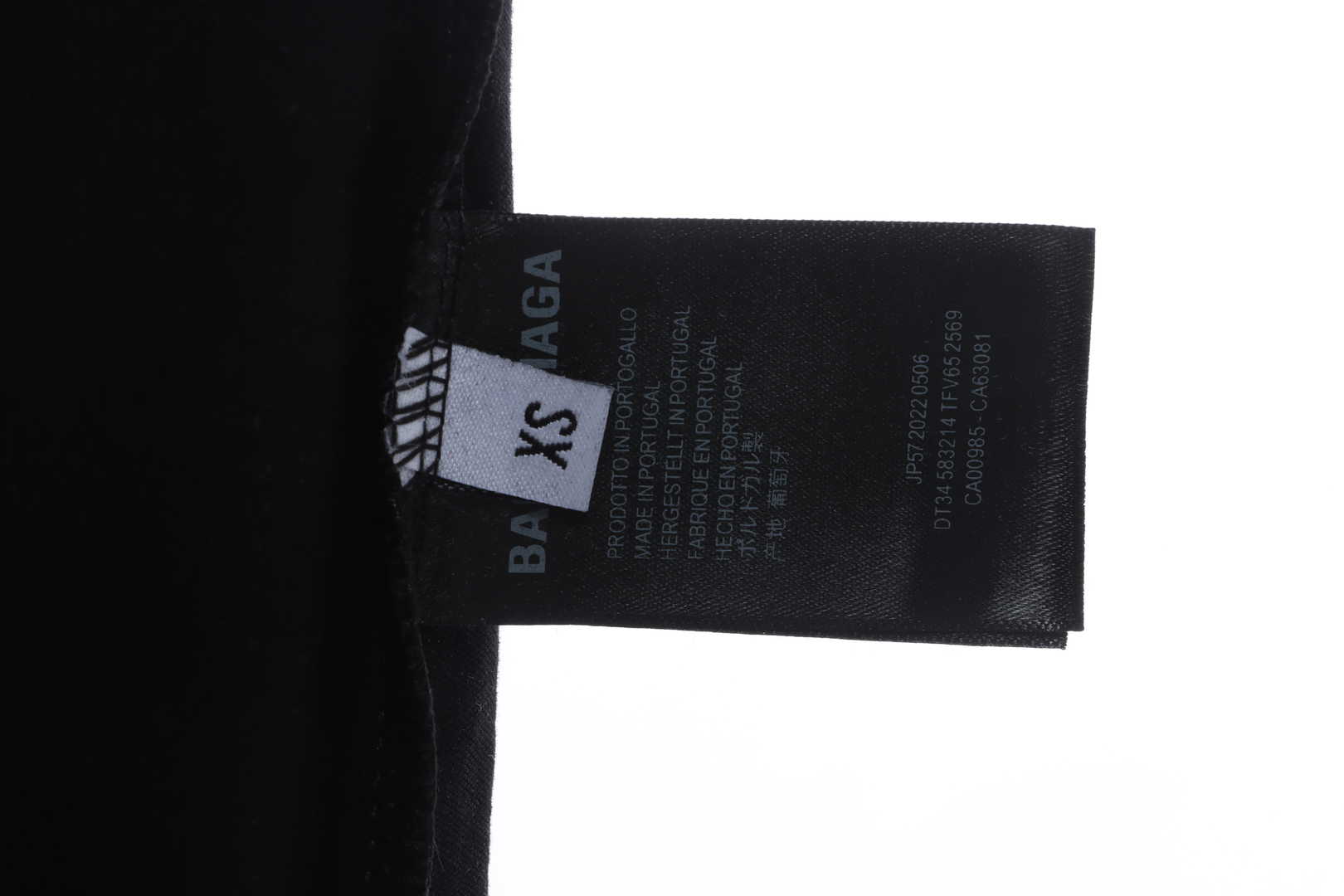 Balenciaga Koala Embroidered Logo Short Sleeve Black