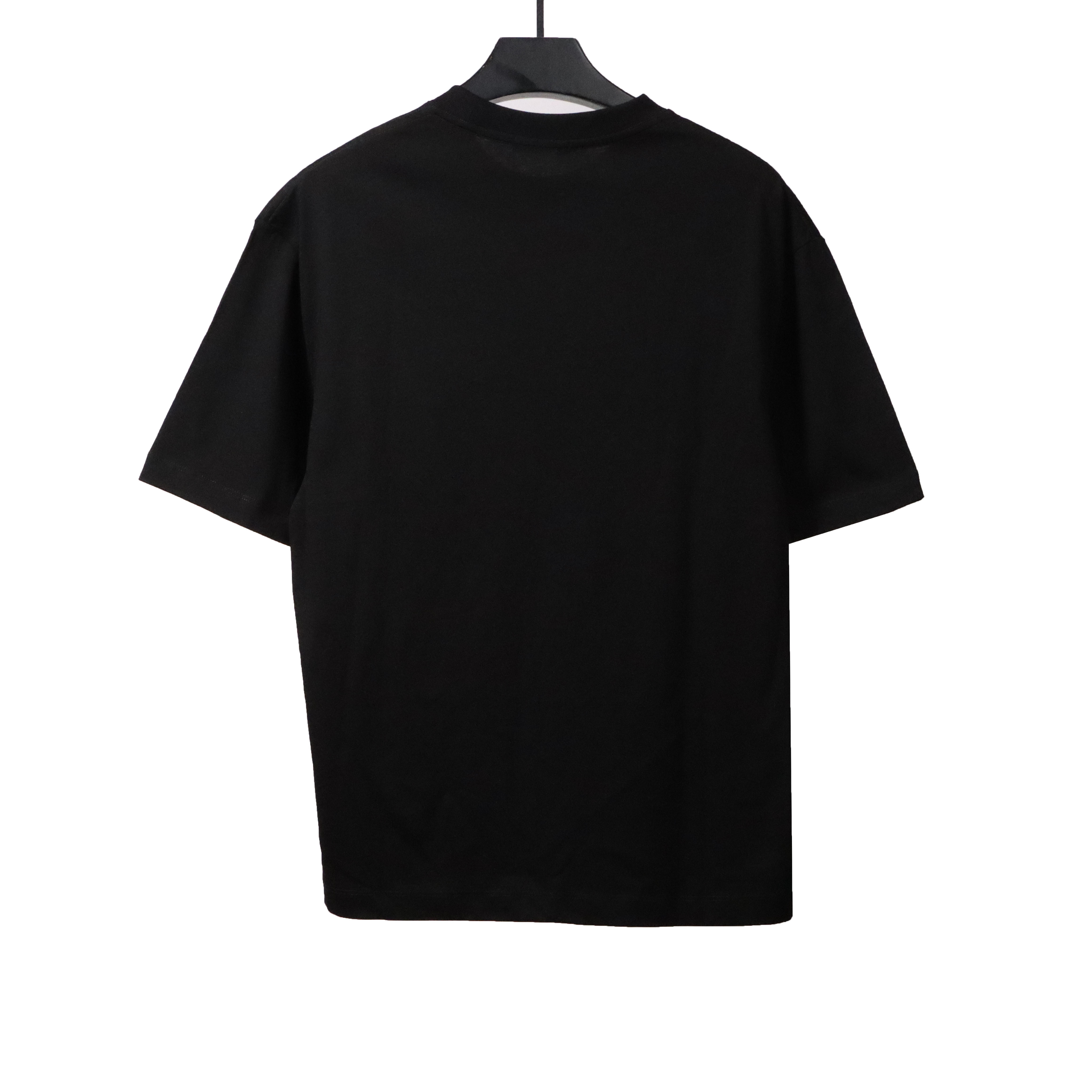 Balenciaga Limited Edition Tape Embossed Short Sleeve black