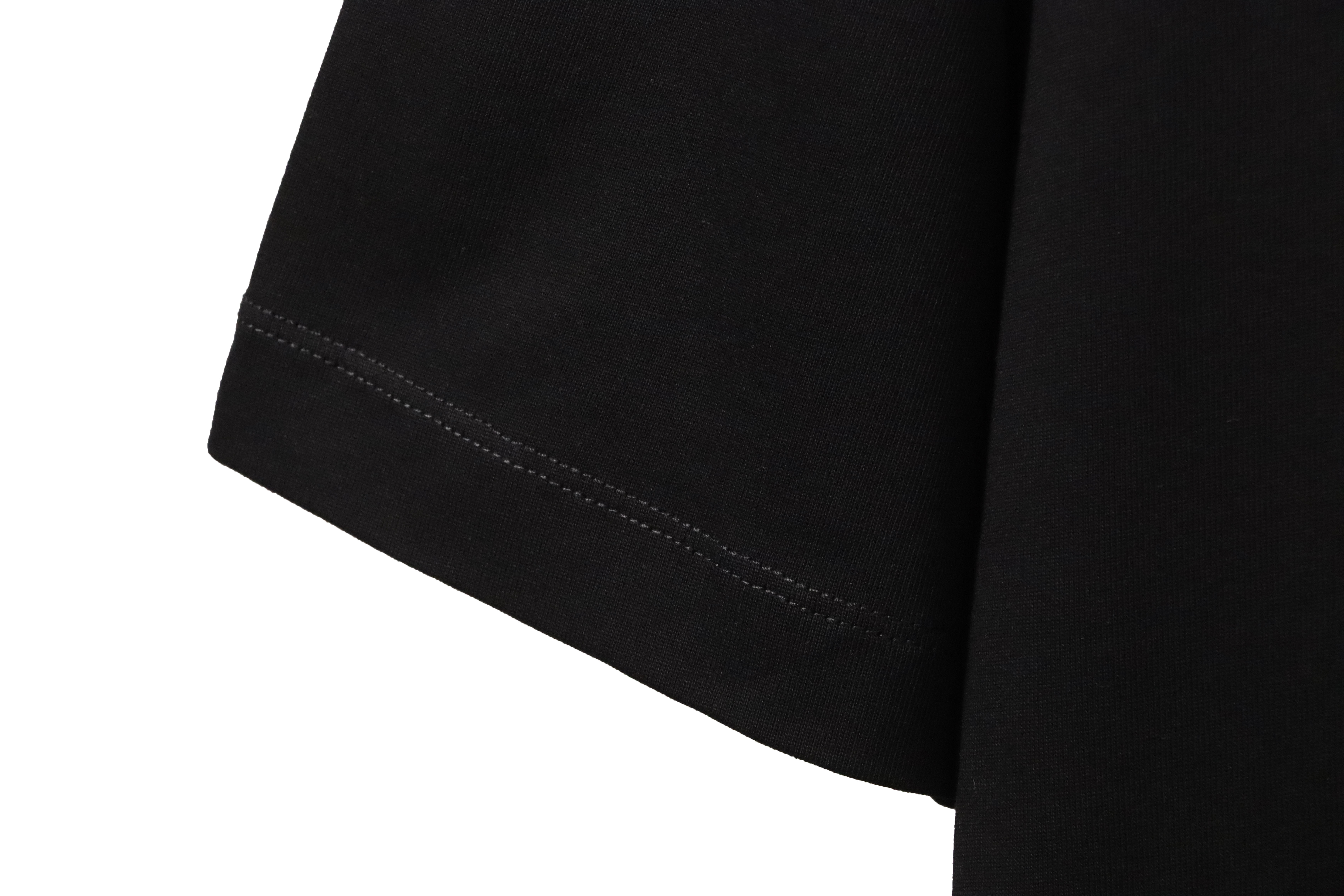 Balenciaga Limited Edition Tape Embossed Short Sleeve black