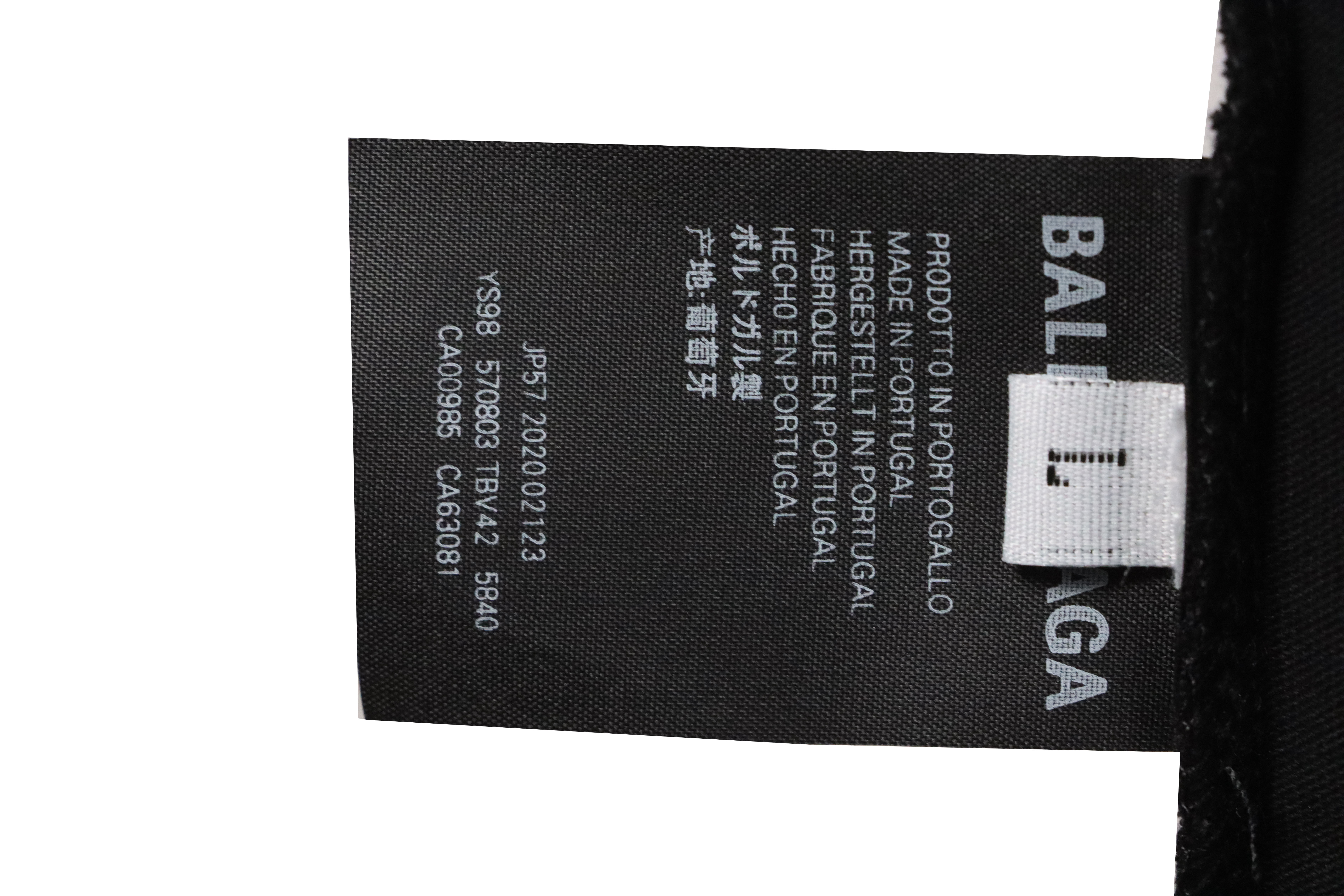 Balenciaga Limited Edition Tape Embossed Short Sleeve black