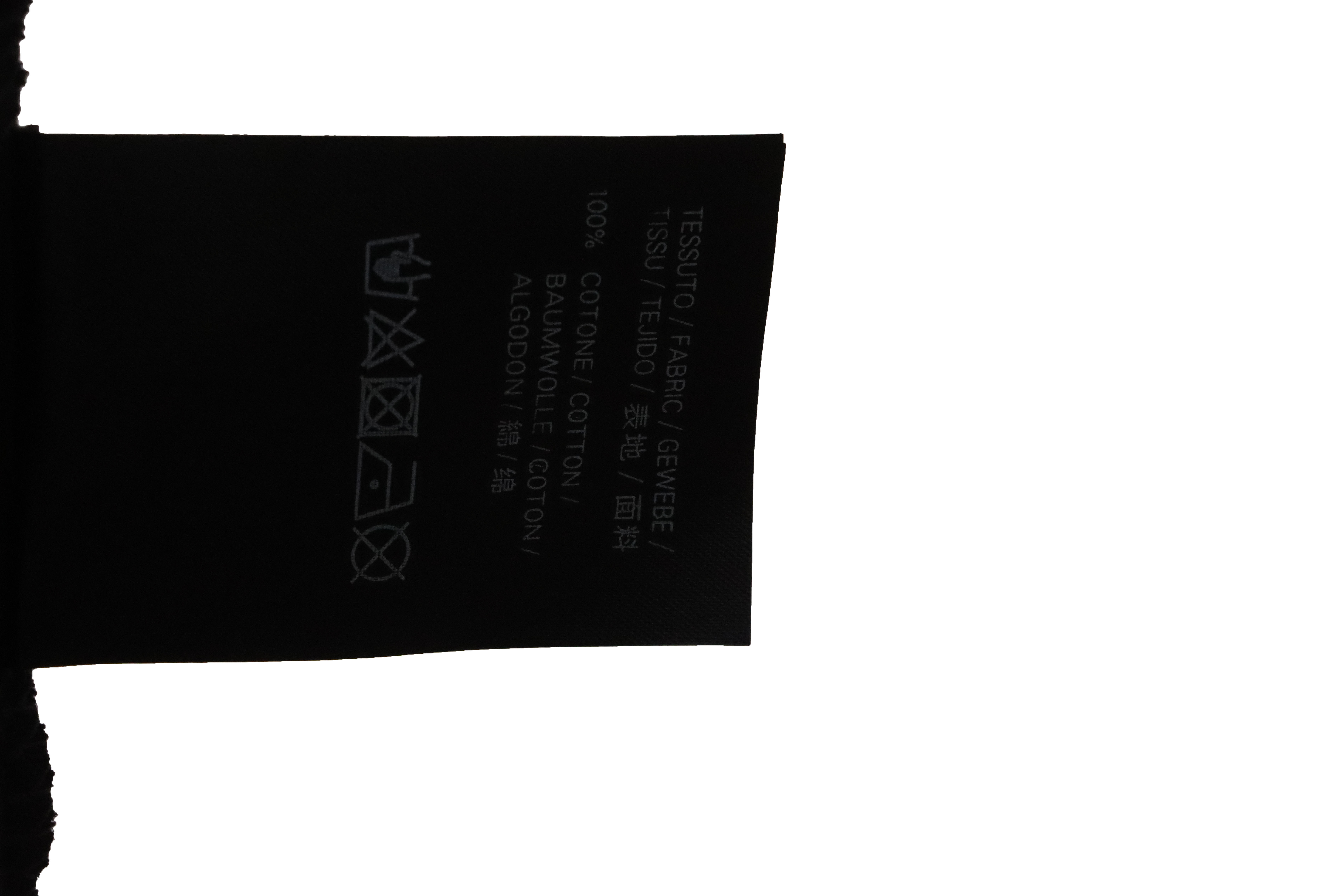 Balenciaga Limited Edition Tape Embossed Short Sleeve black