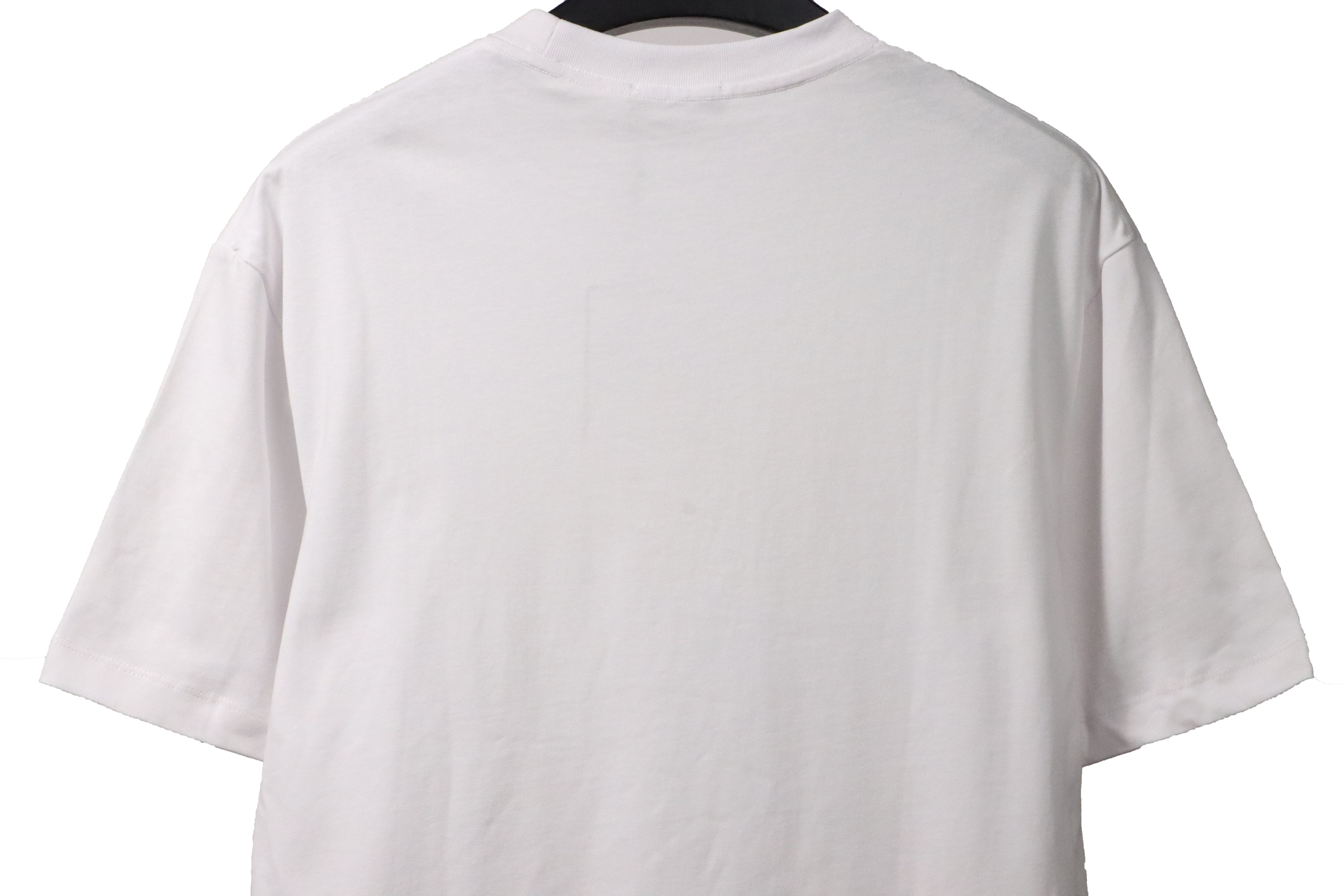Balenciaga Limited Edition Tape Embossed Short Sleeve White