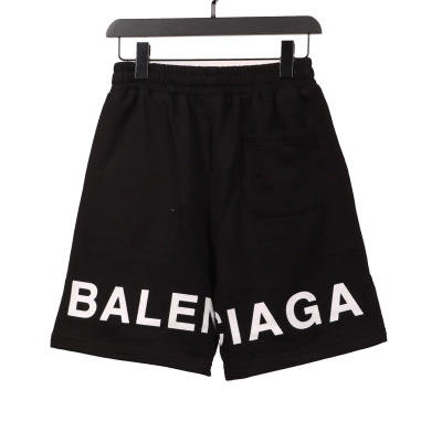 Balenciaga Lockheed Signature Tape Shorts Black 02