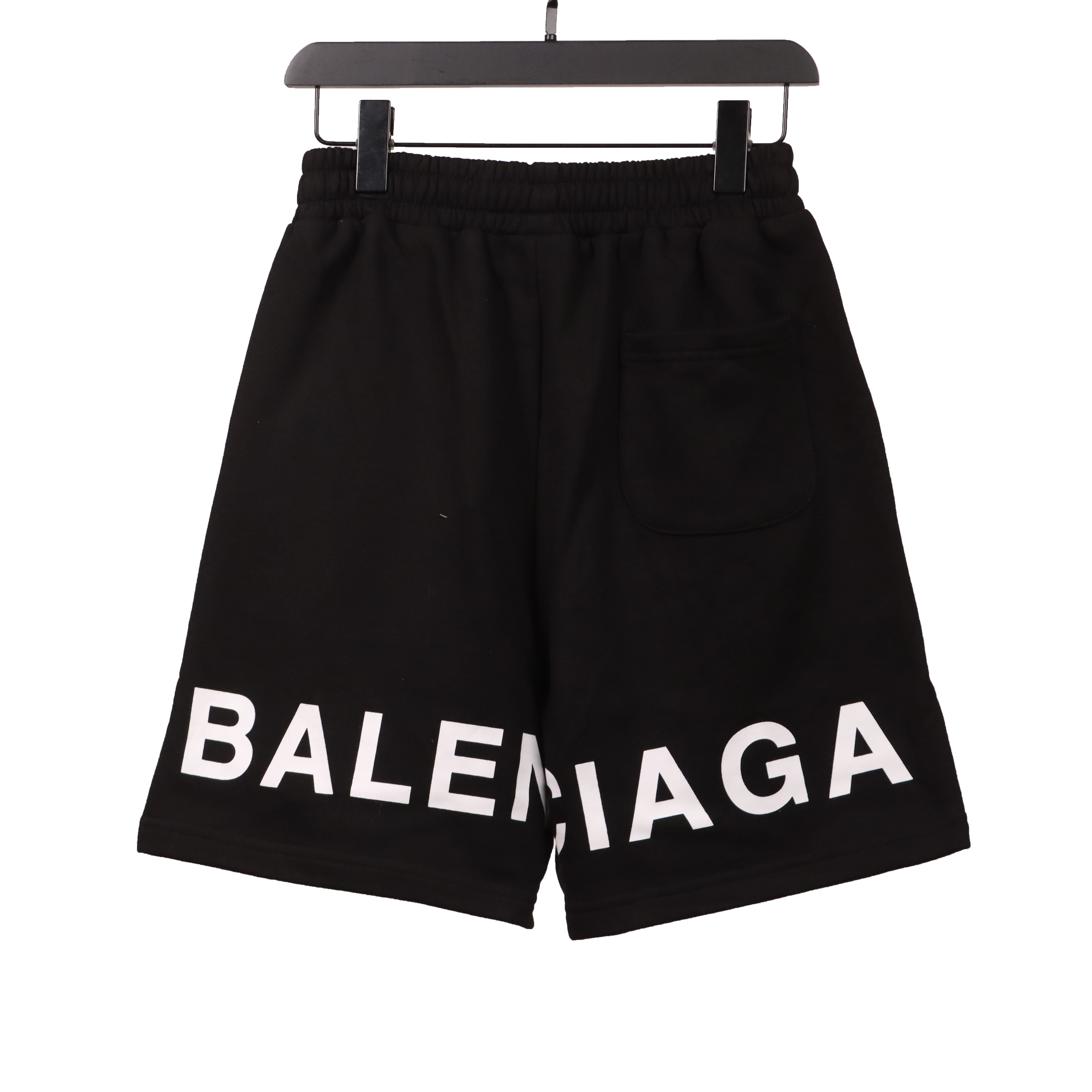 Balenciaga Lockheed Signature Tape Shorts Black