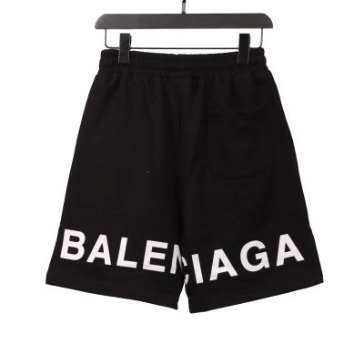 Balenciaga Lockheed Signature Tape Shorts Black 01