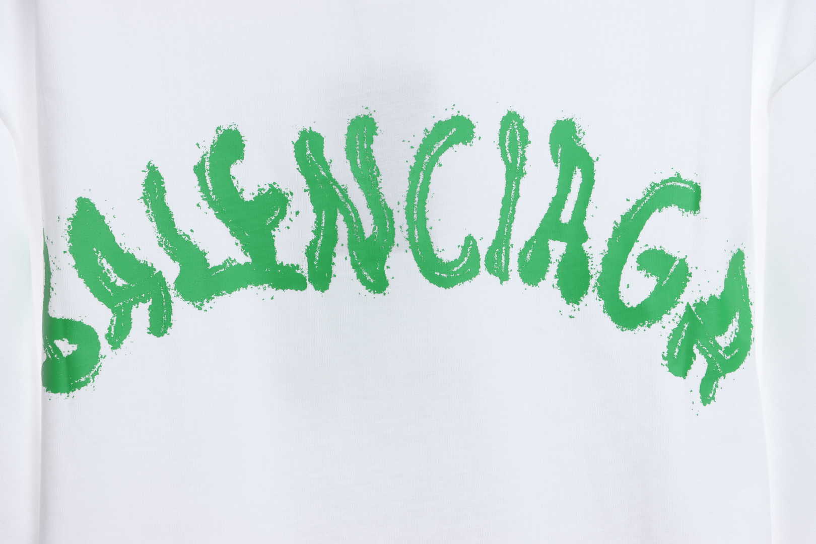 Balenciaga M Logo Embroidered Short Sleeve White