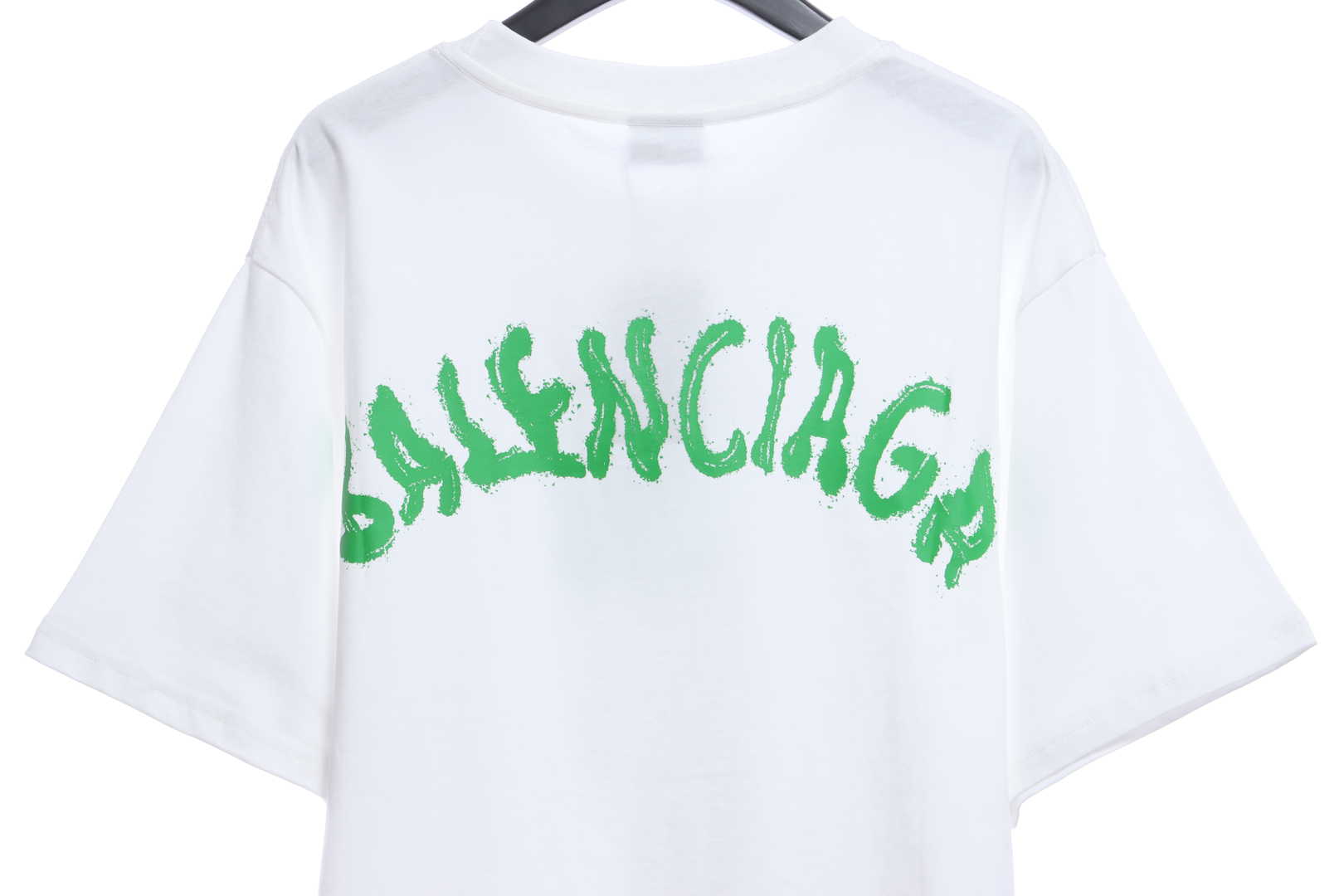 Balenciaga M Logo Embroidered Short Sleeve White