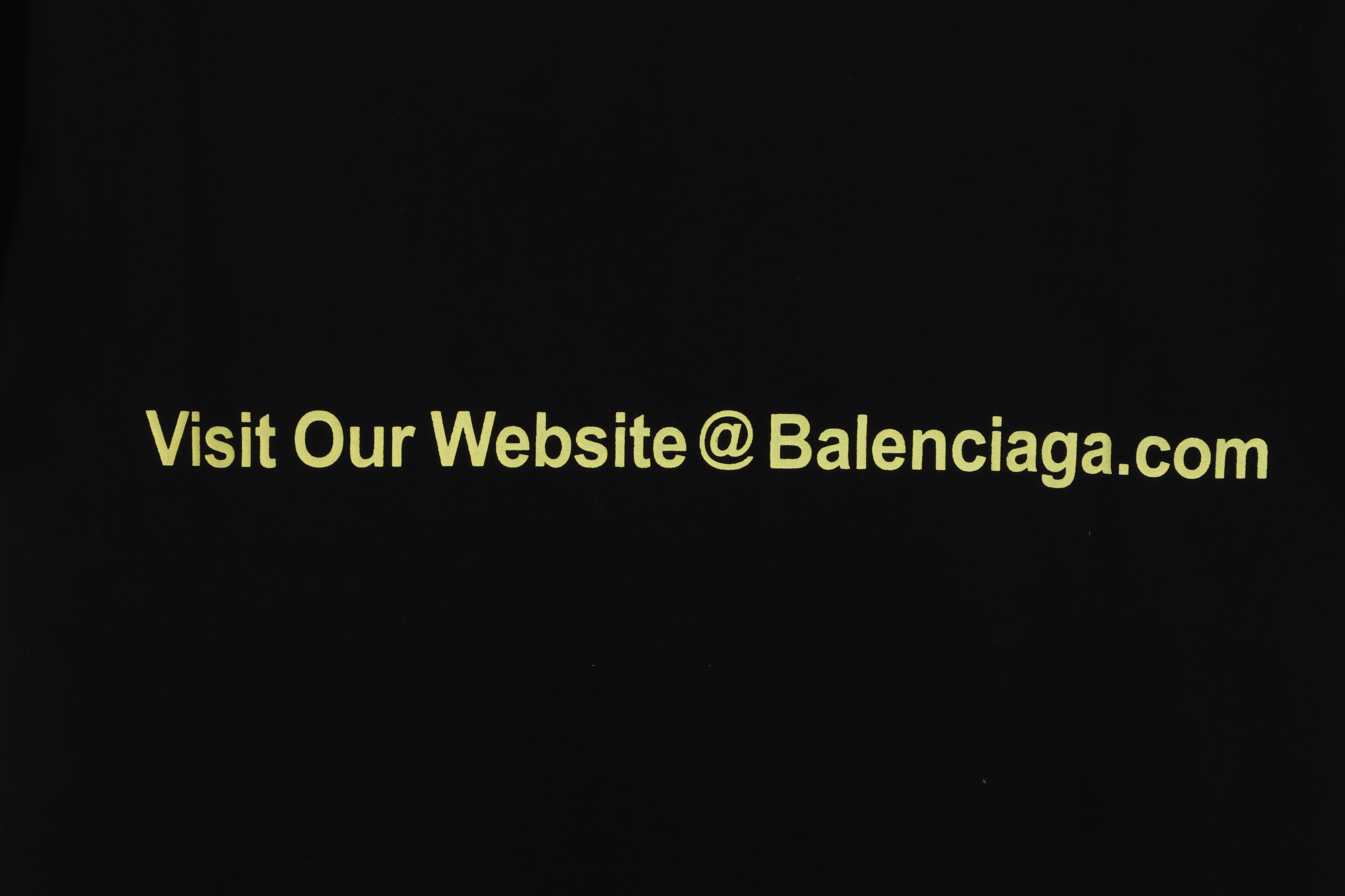 Balenciaga Mailbox Printed Short Sleeve Black